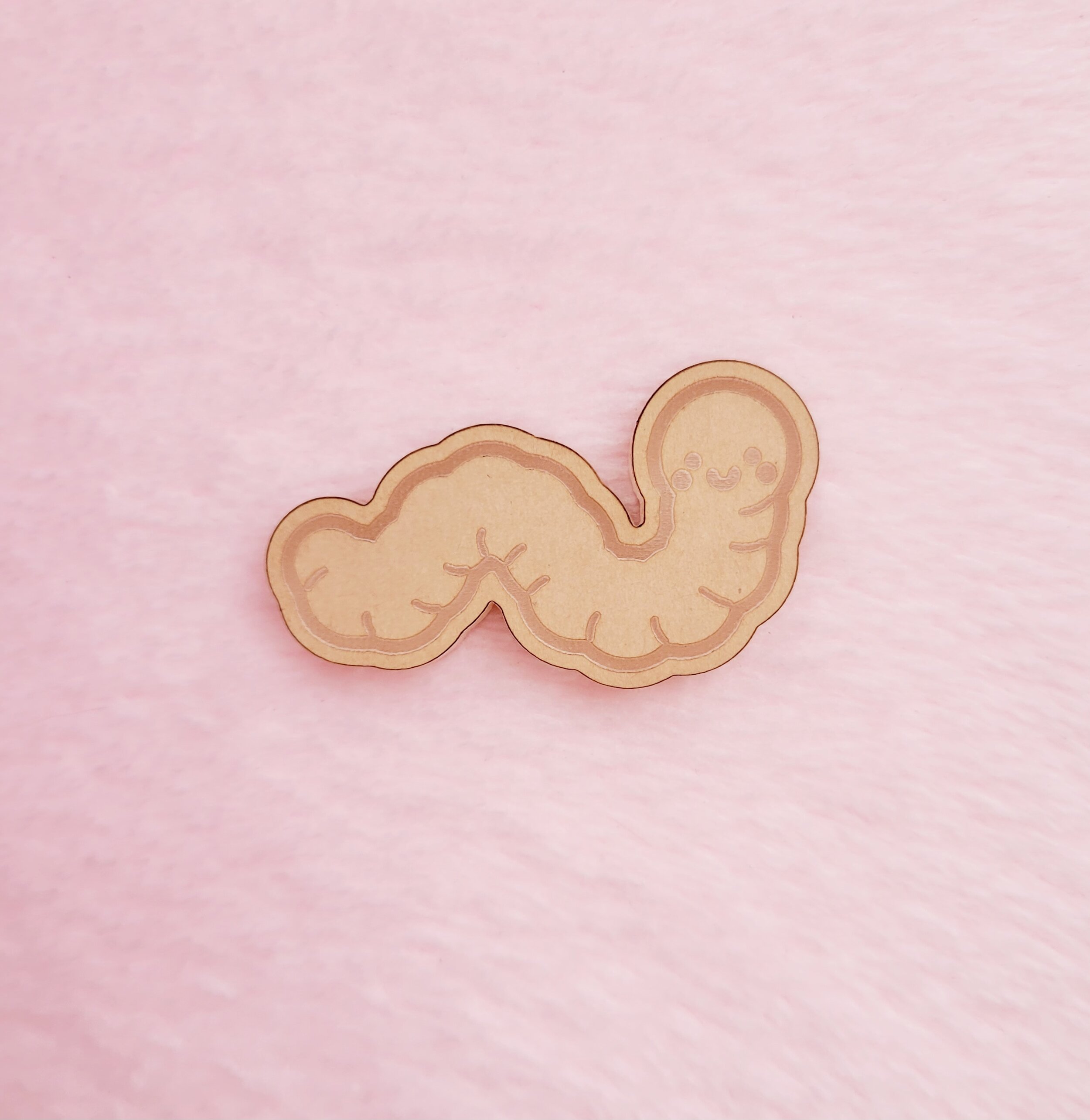 Kawaii Worm Flat