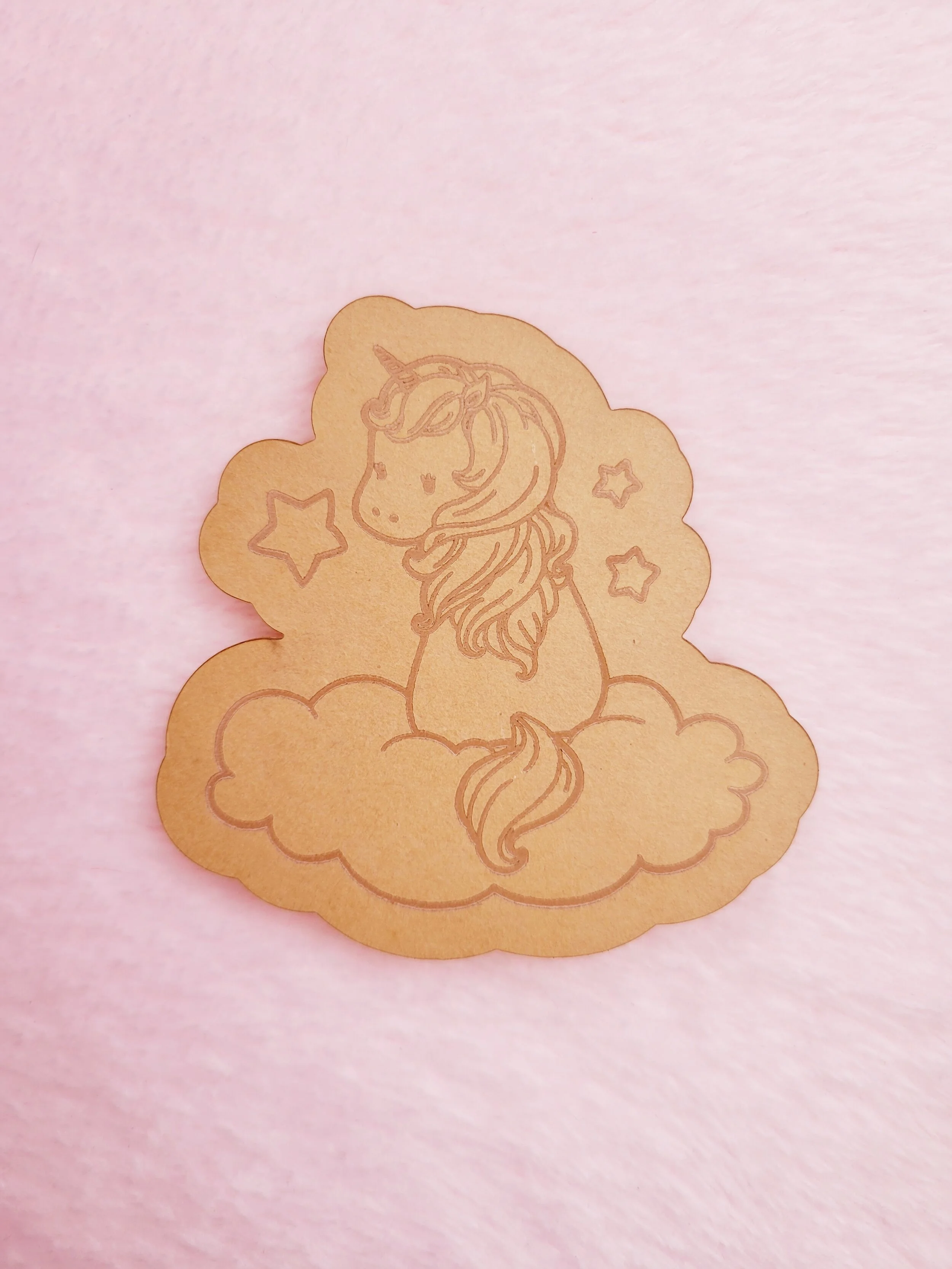 Sitting Unicorn On Cloud Flat