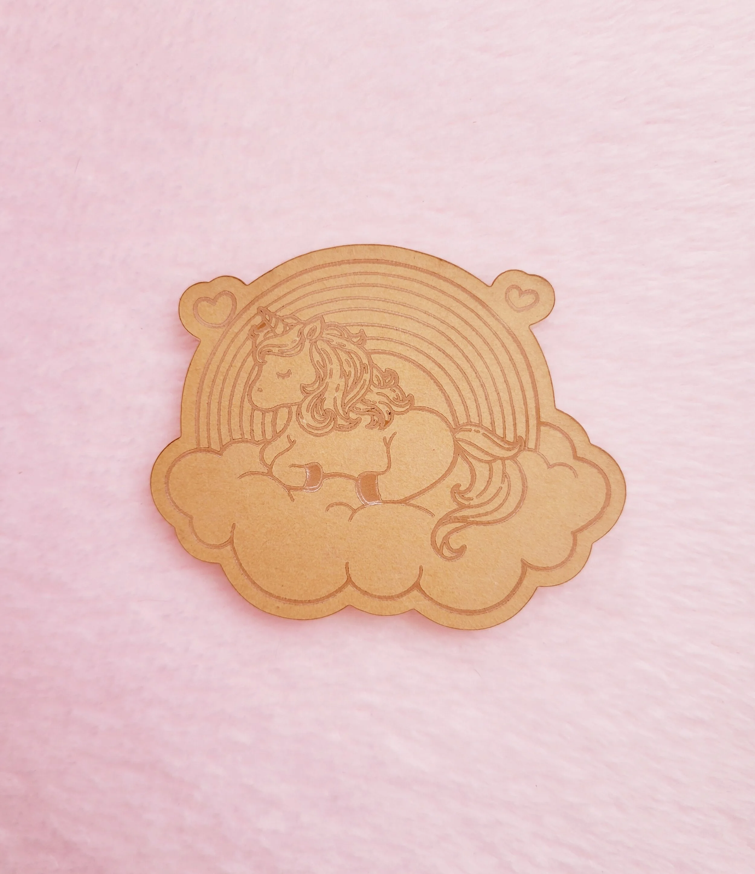 Unicorn Laying On Rainbow Cloud Flat