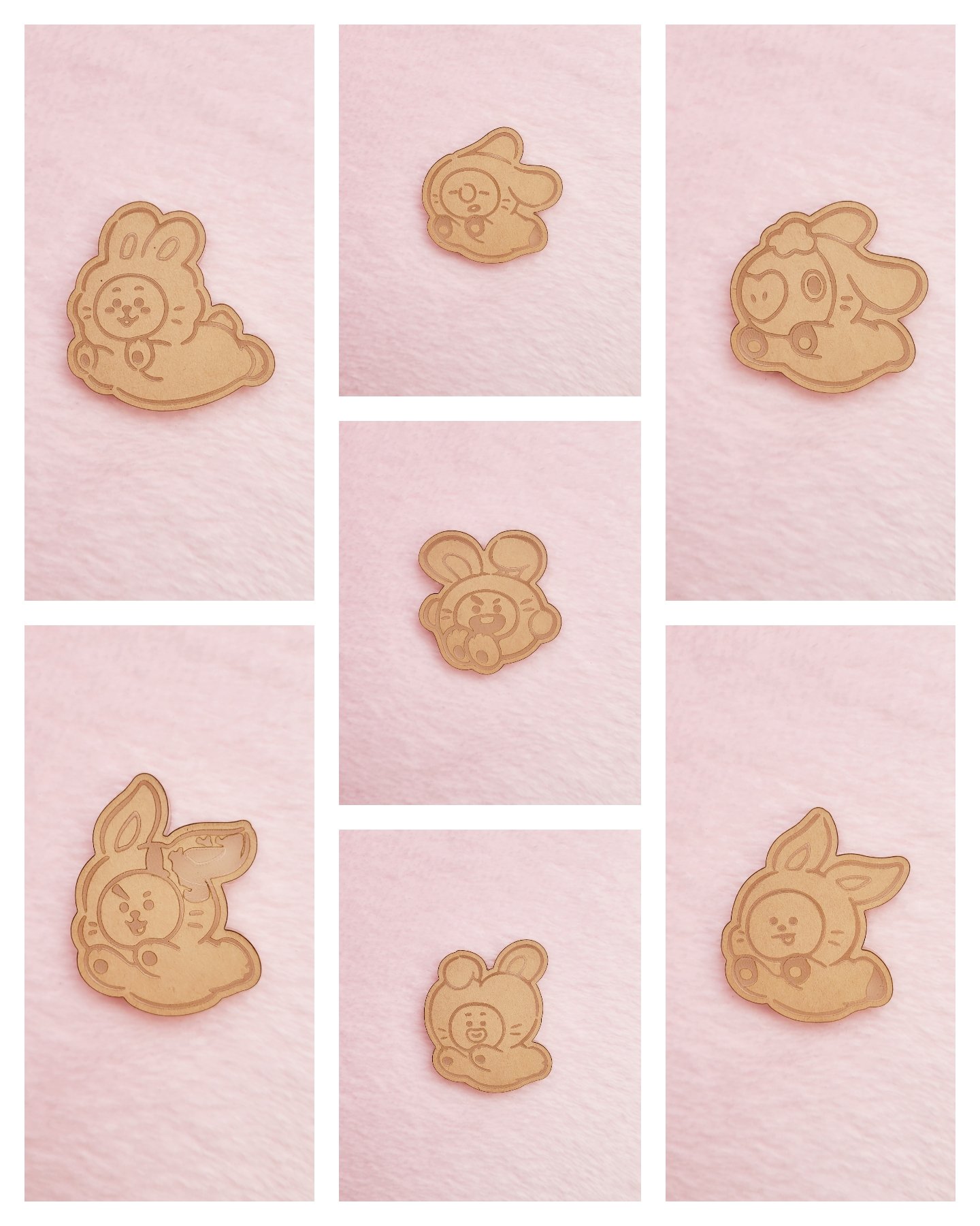 Animals in Bunny Costume Flats