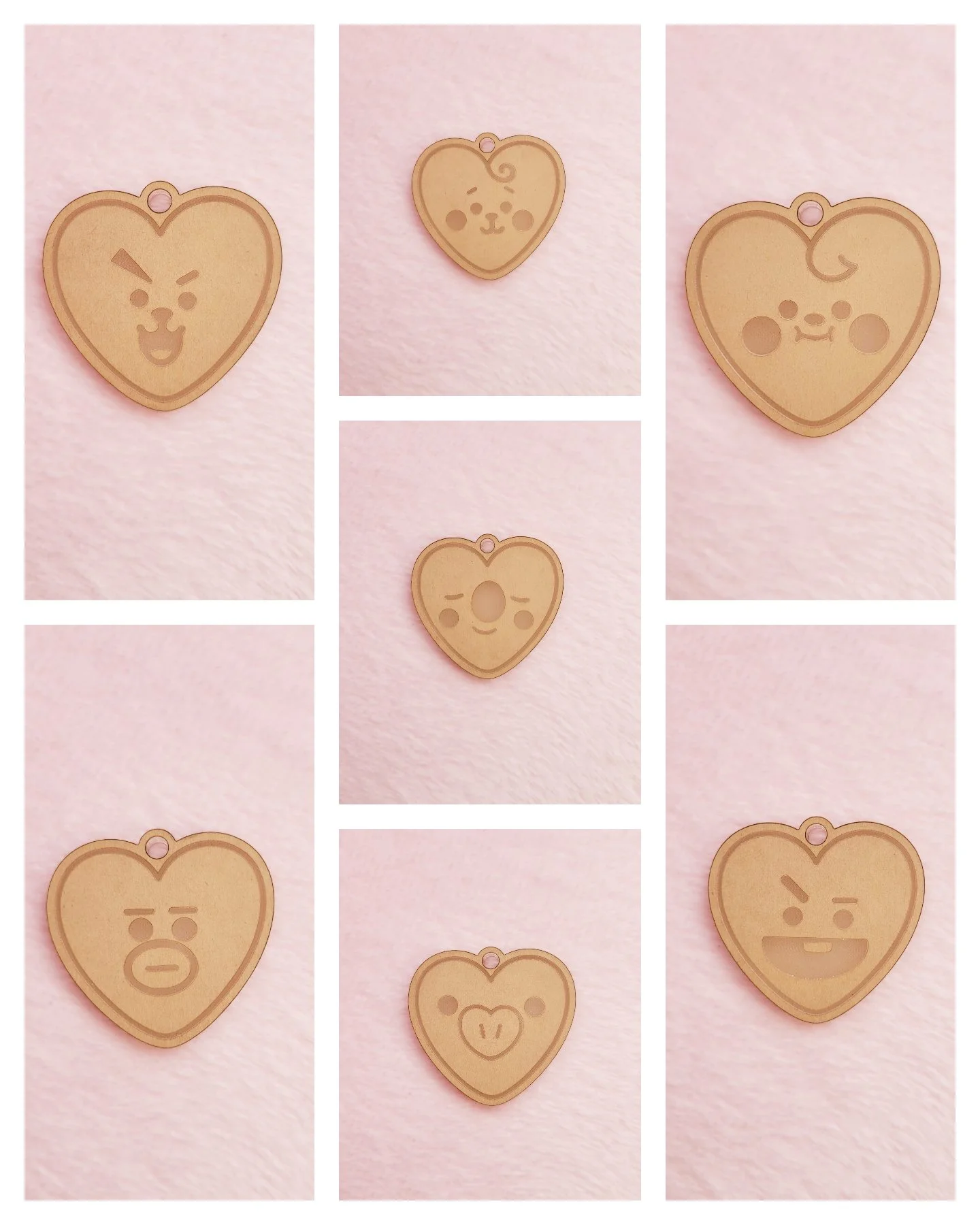 Heart Face Flats(With Or Without Loop)