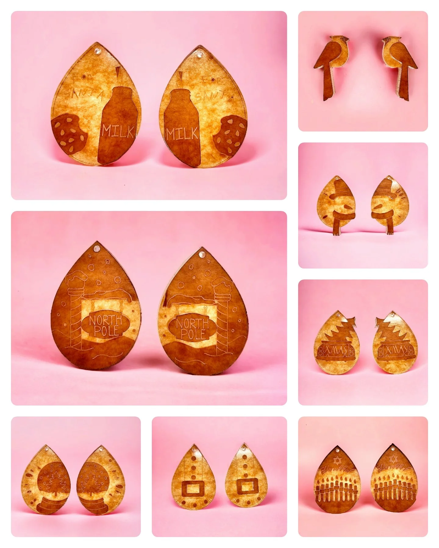 Winter Layered Earrings