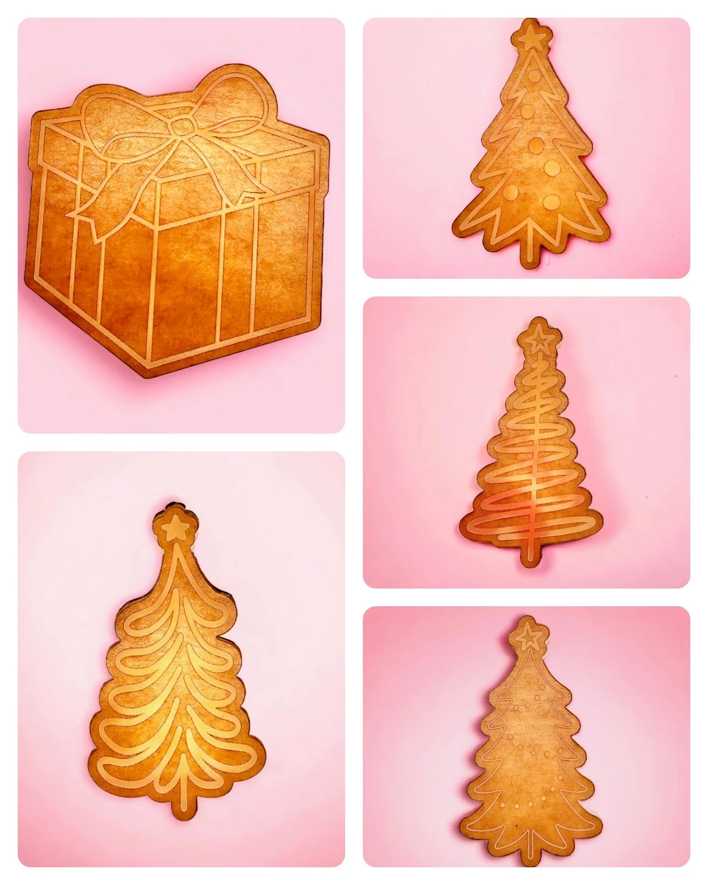 Christmas Tree & Present Flats