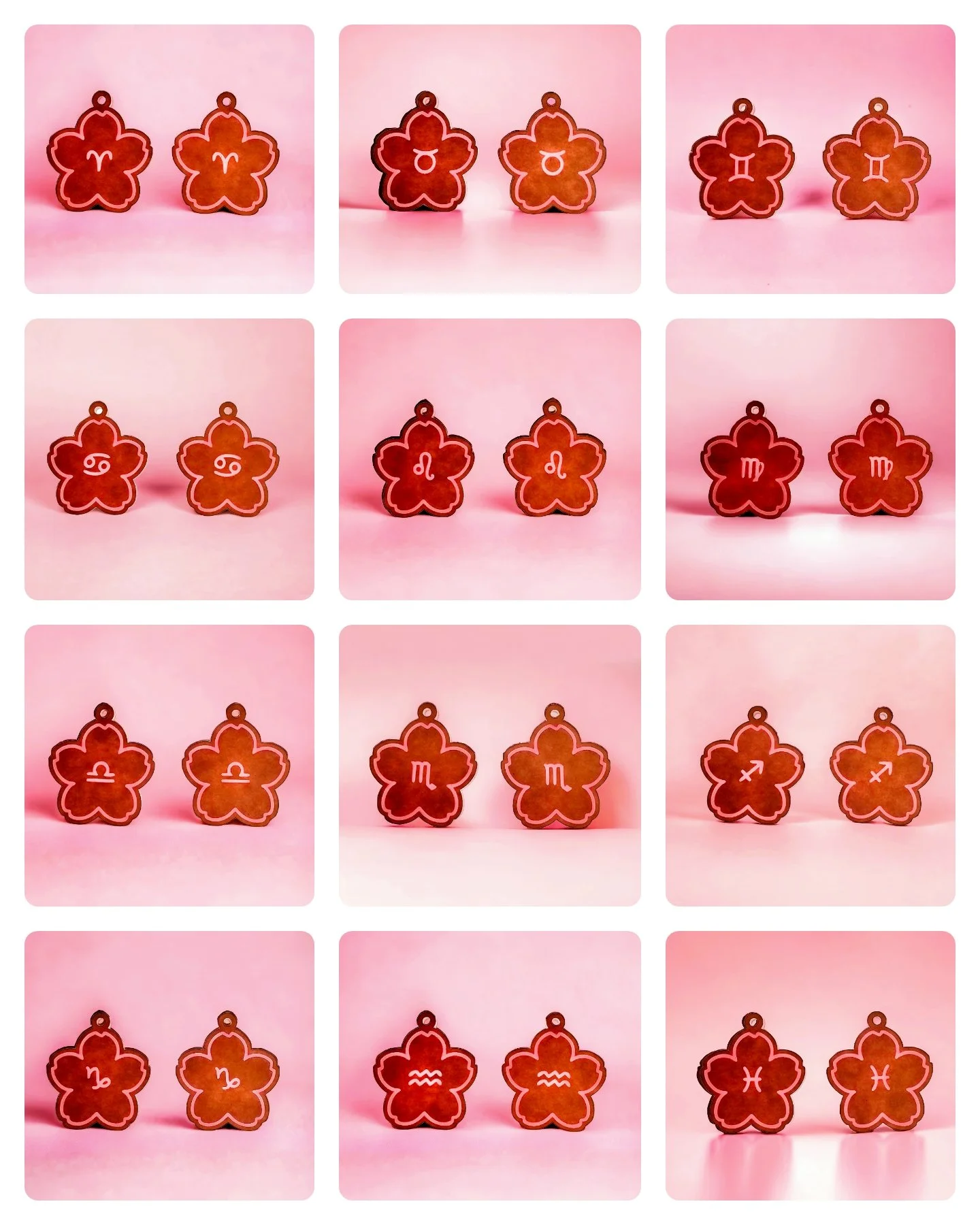 Sakura Horoscope Earrings