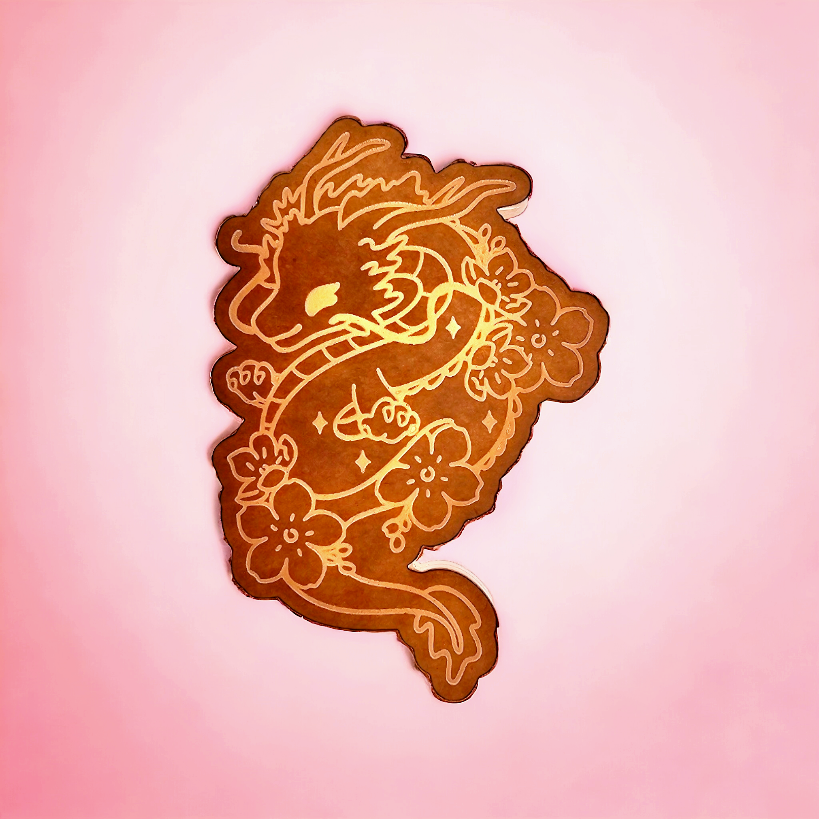 Kawaii Sakura Dragon Flat