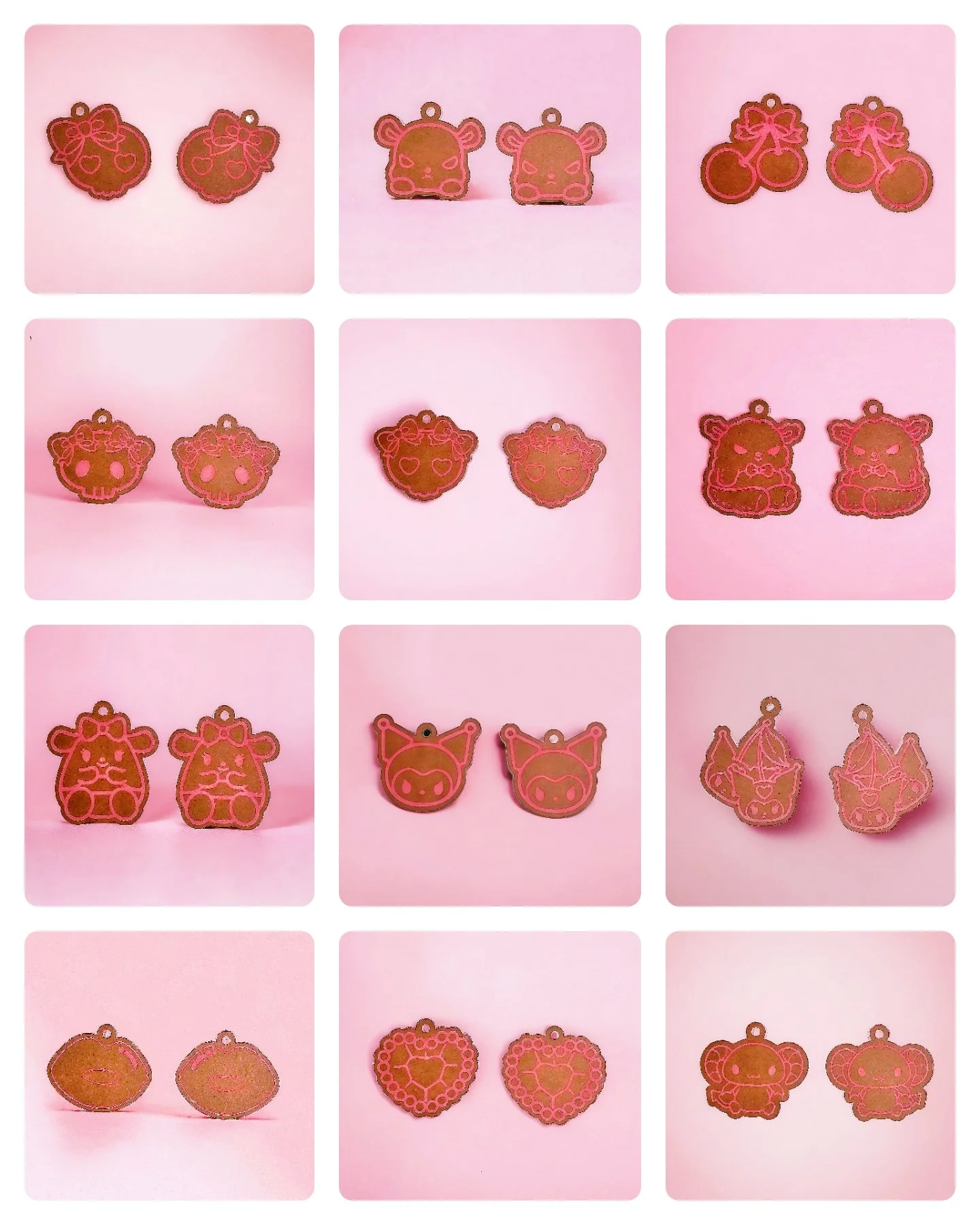 K Bunny Earrings Set 2