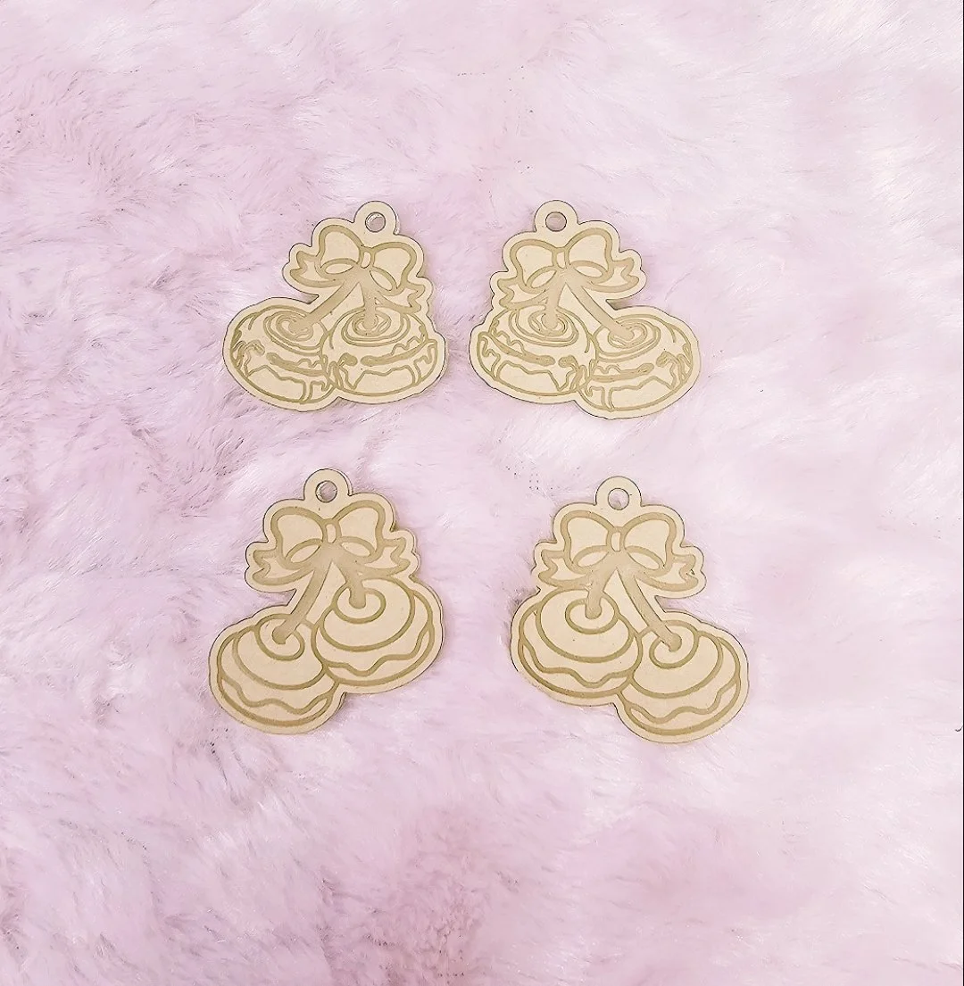 Cherry Cinnamon Roll Earrings