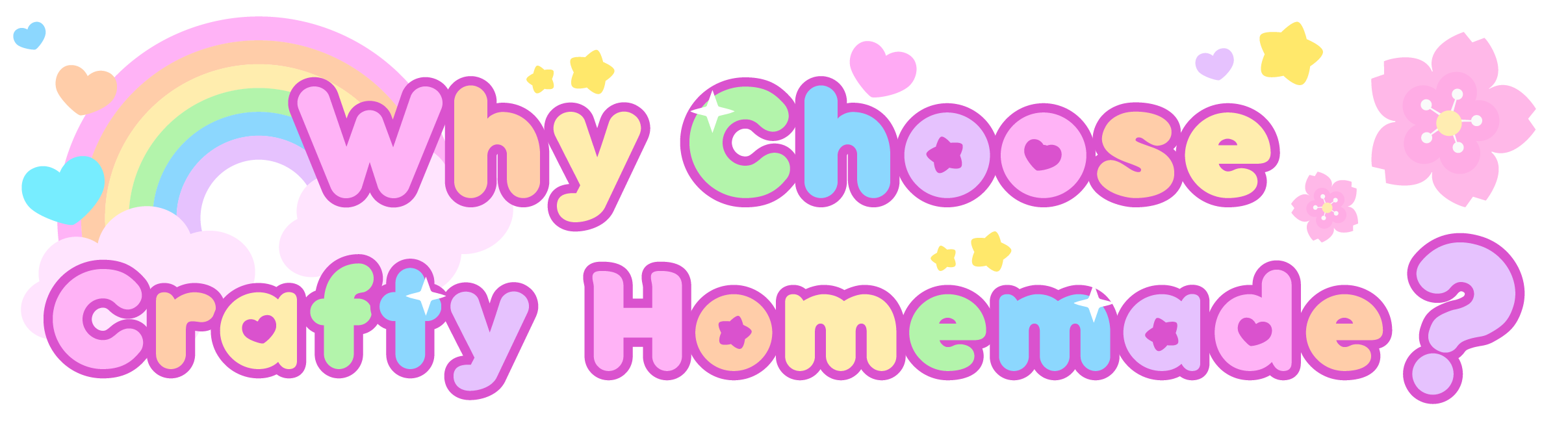 Why Choose Crafty Homemade  decorative banner