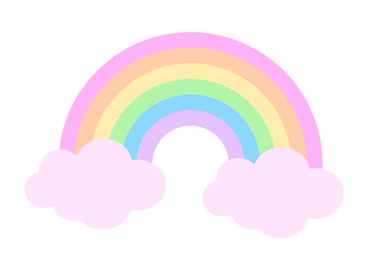 Pastel rainbow - decorative