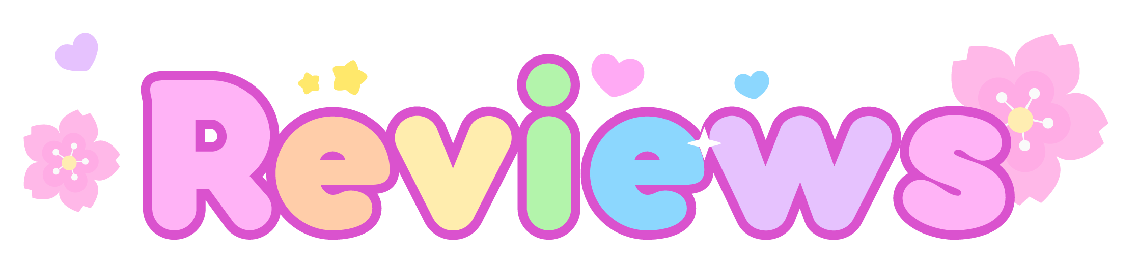 Reviews decorative banner