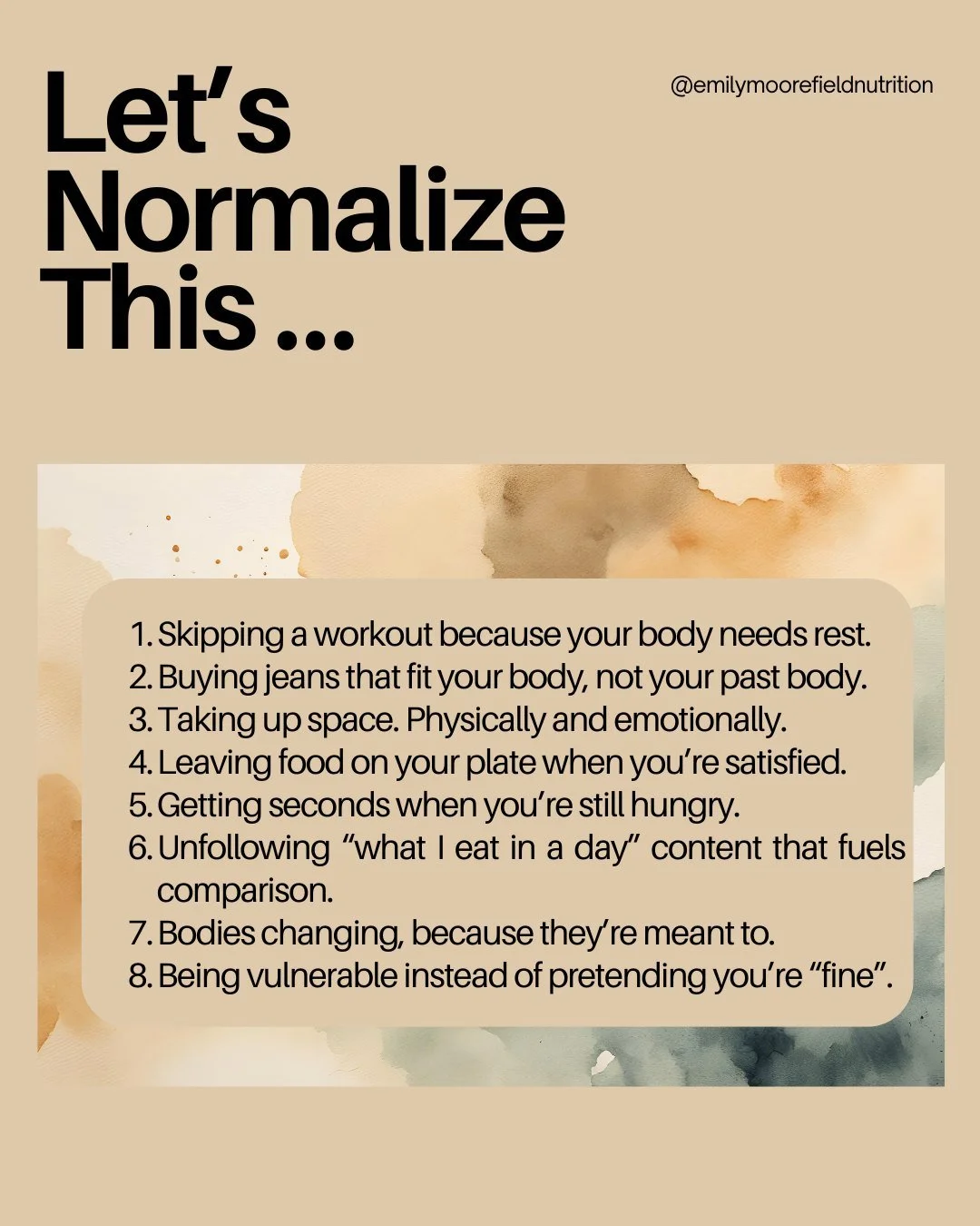 During National Eating Disorders Association Awareness Week, let's talk about the action steps that ACTUALLY support recovery. 

You do not have to struggle silently.
You do not have to hit rock bottom to seek support.
You do not have to shrink your 
