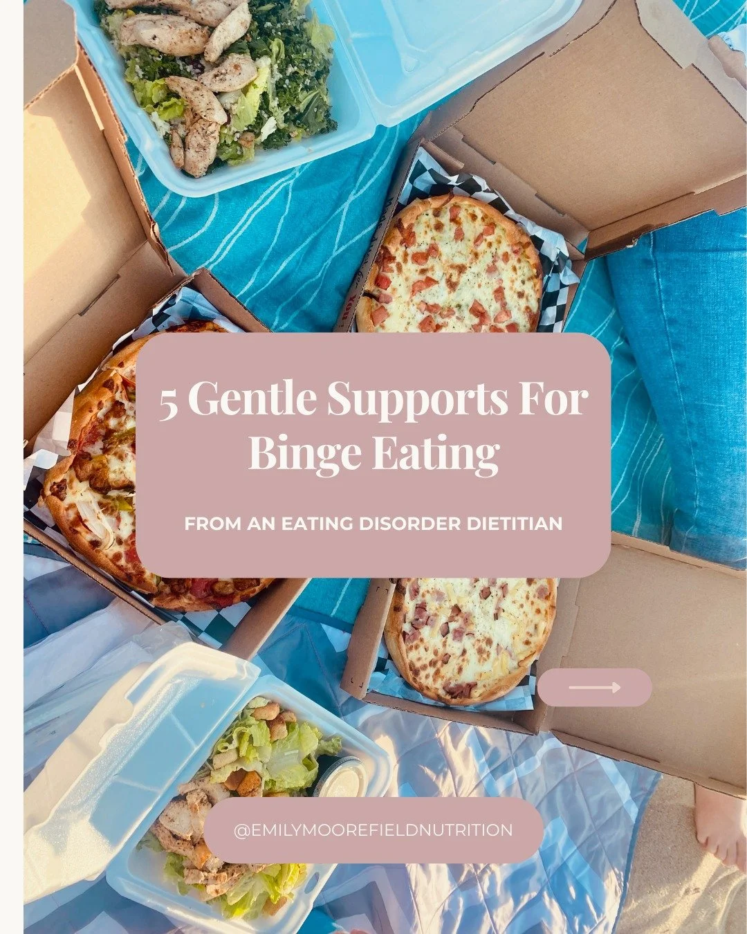 Binge eating is rooted in restriction (mental, emotional, or physical), nervous system dysregulation, unmet needs, and shame.

Healing isn&rsquo;t about more control. In fact, rigidity and deprivation feed it more.

Healing is about building safety w
