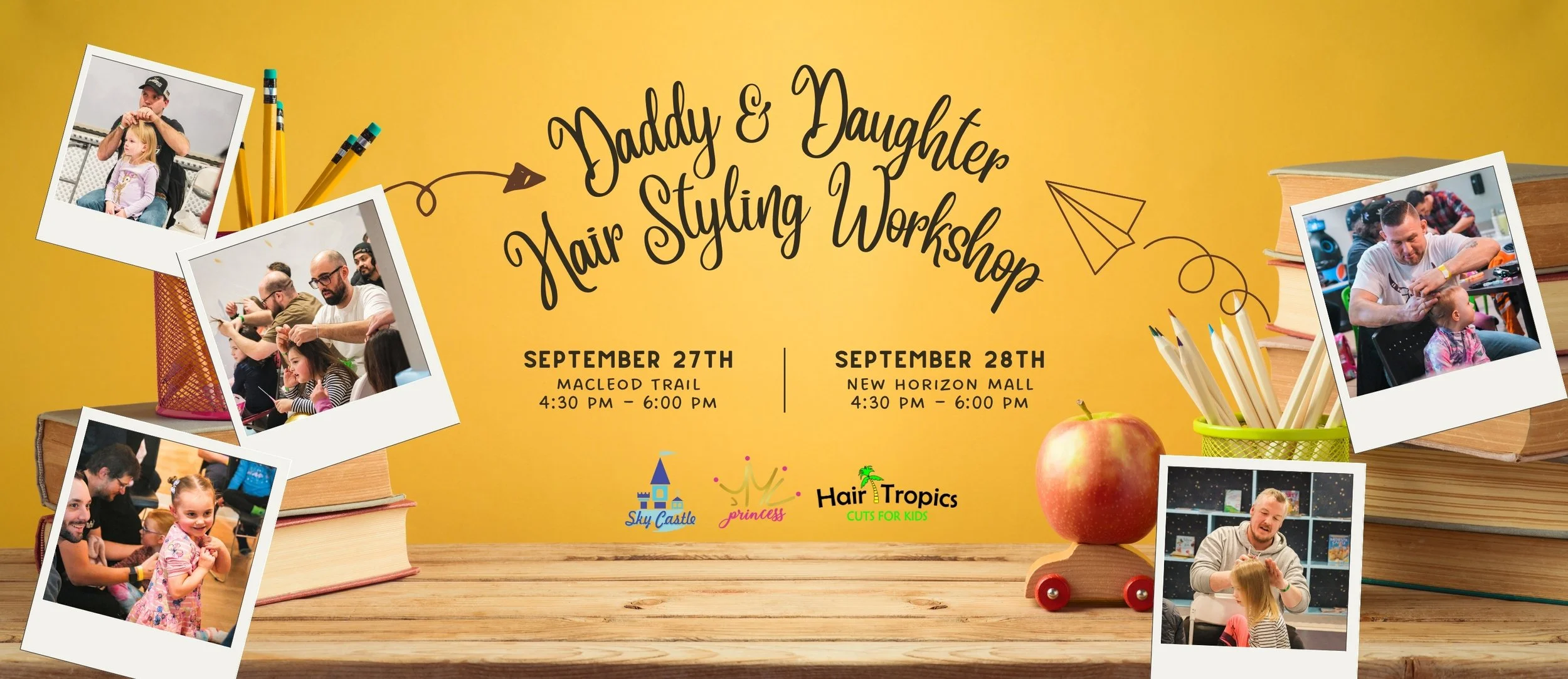 Daddy & Daughter Hair Styling Workshop โ Back 2 School Edition! ๐