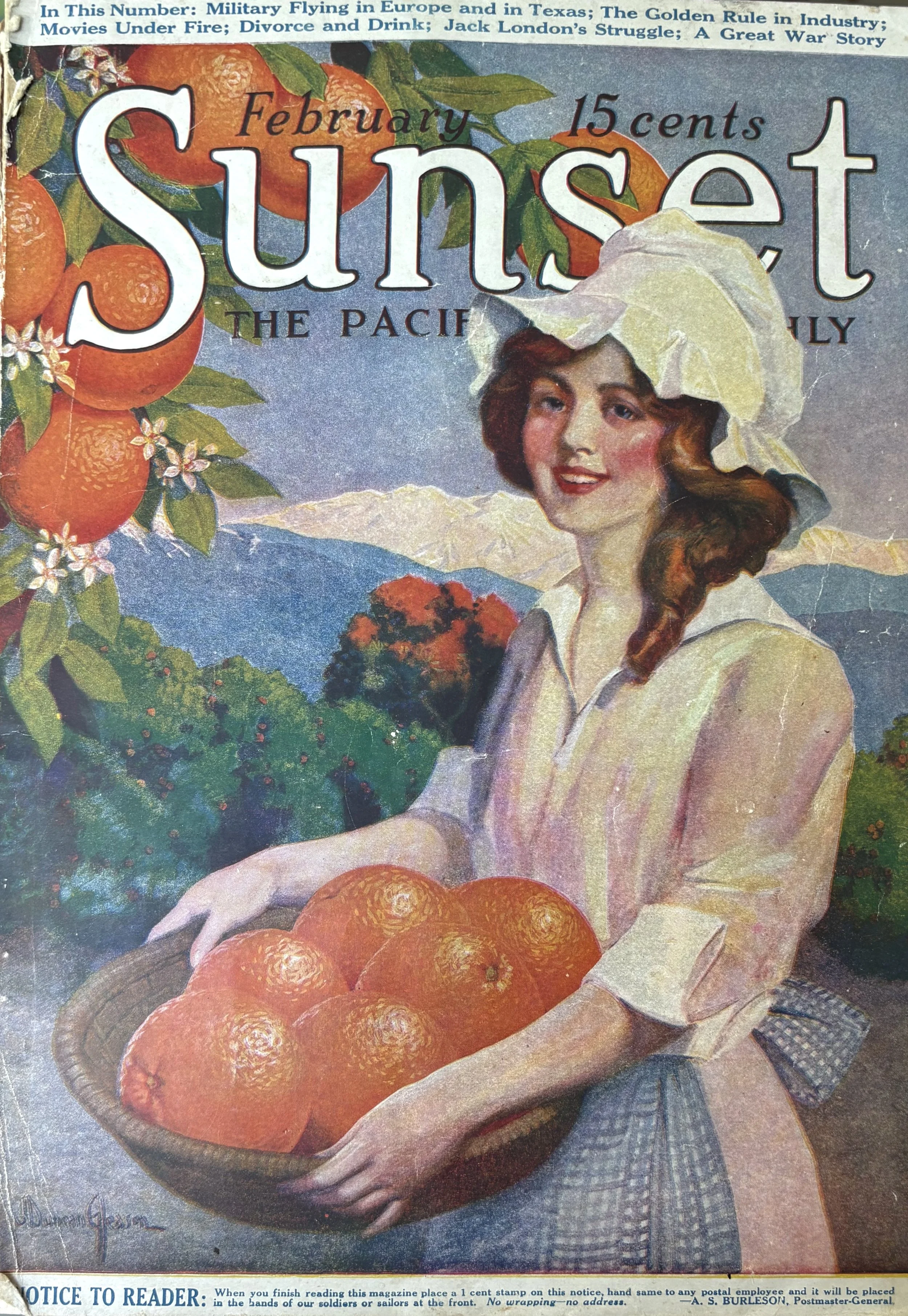 Sunset Magazine February 1918