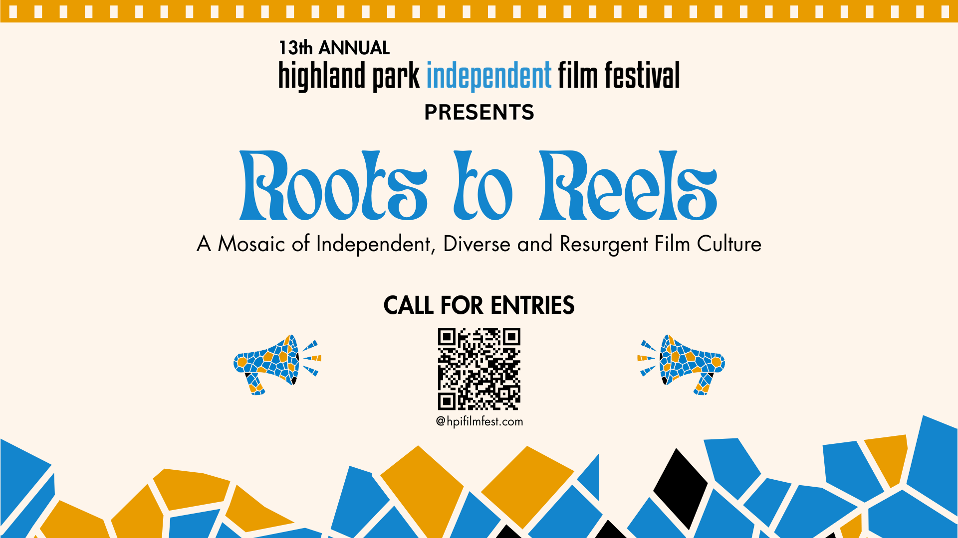 Roots to Reels — 13th Annual HPIFF theme graphic
