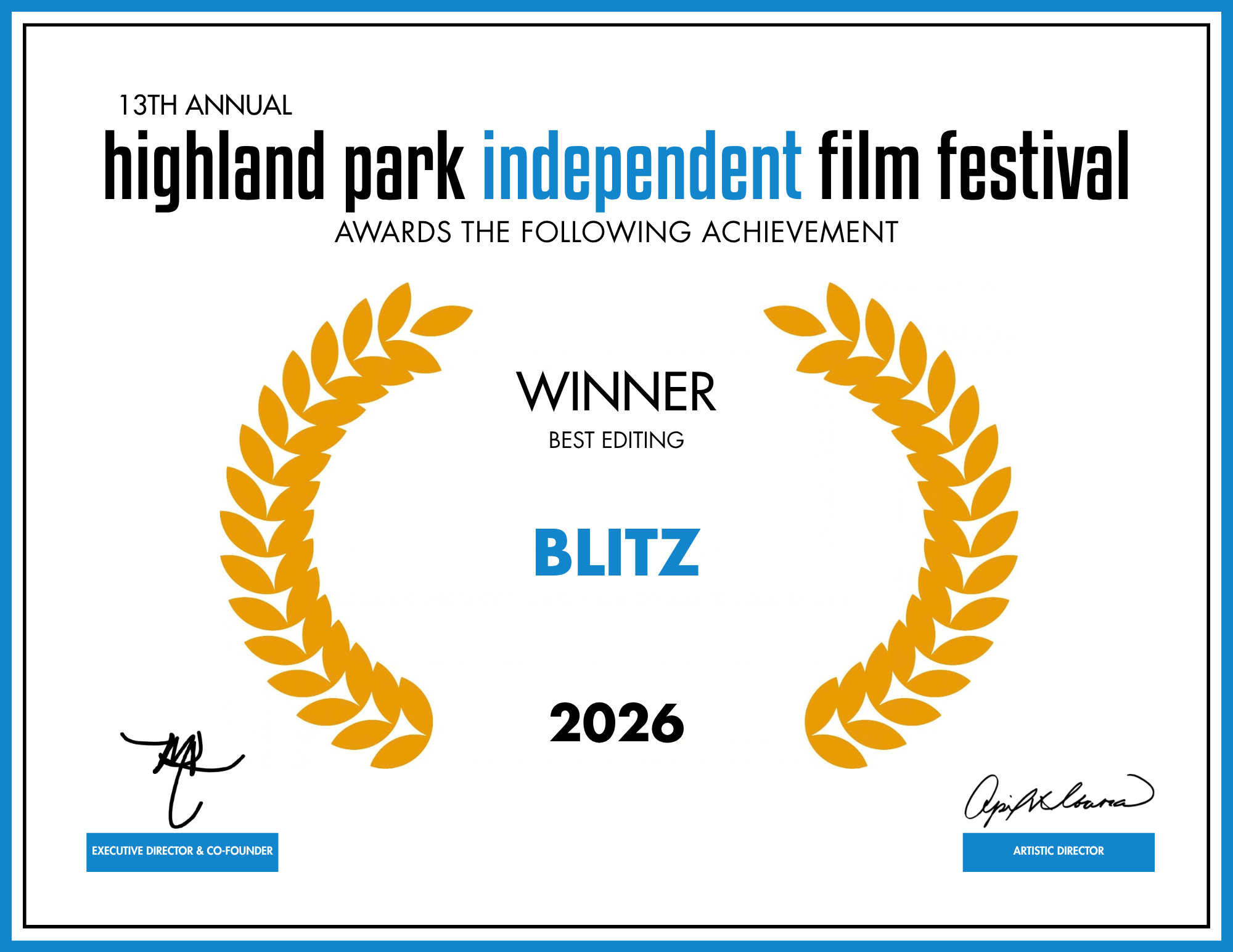 Best of Award - Blitz  - Best Editing.png
