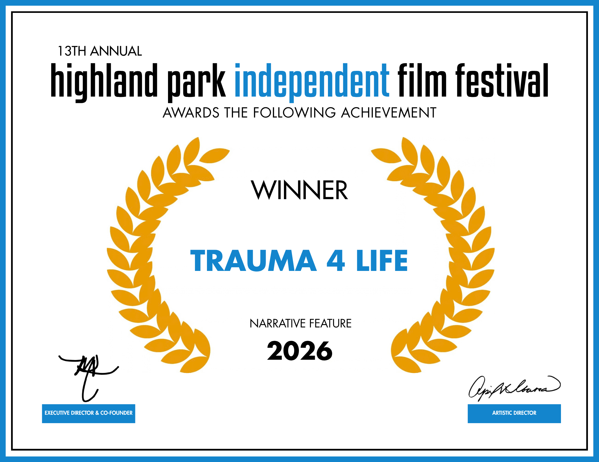 Judge Award - Trauma 4 Life - Narrative Feature.png