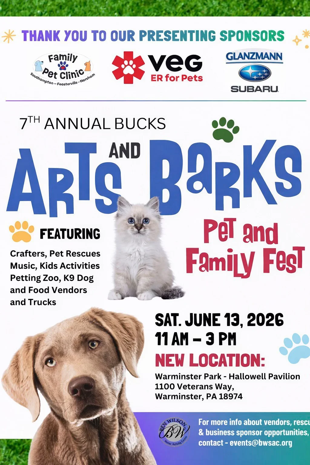 Arts & Barks Pet & Family Fest Flyer