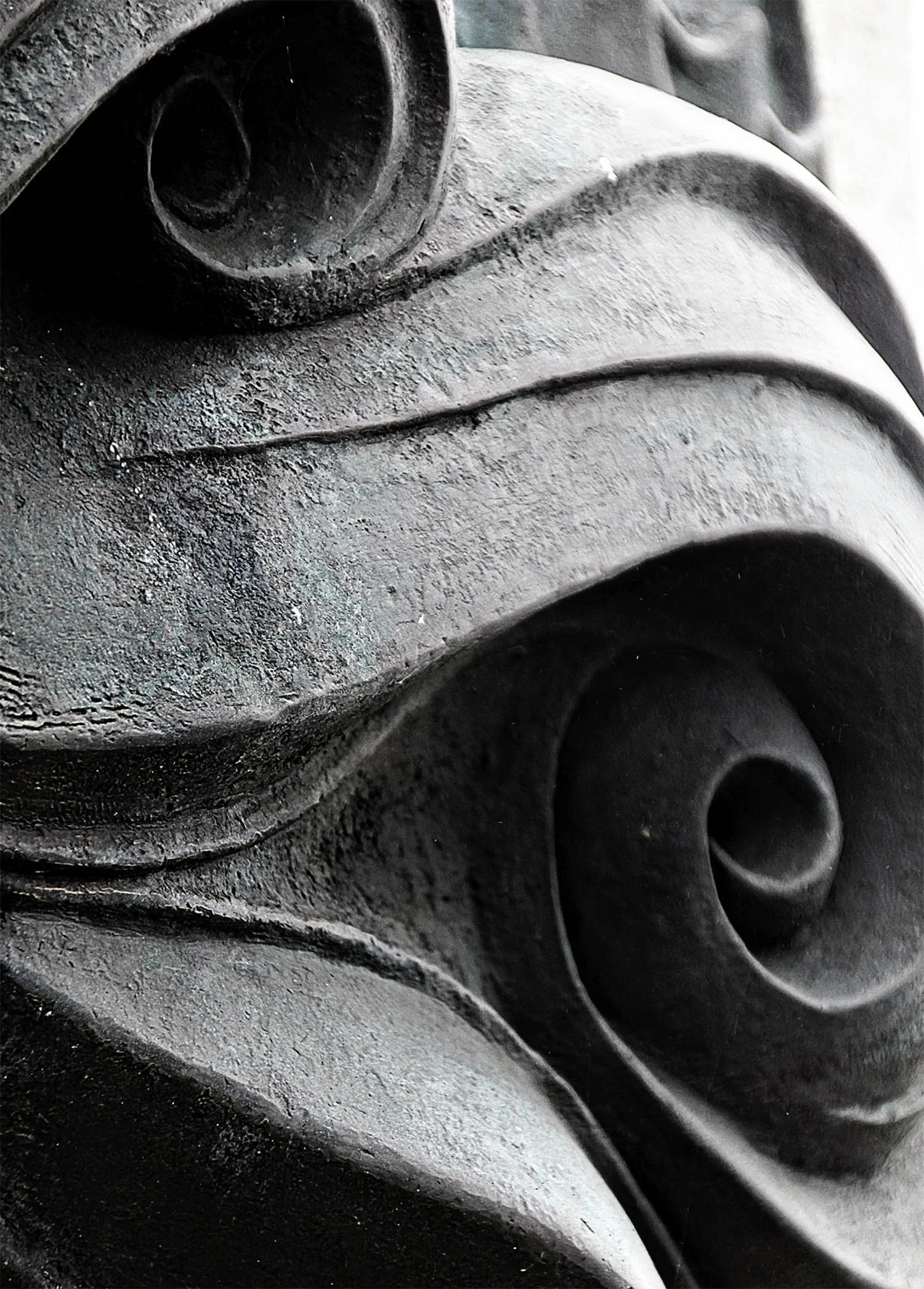 Swirly details of Yaquina Head Lighthouse in Newport Oregon. 