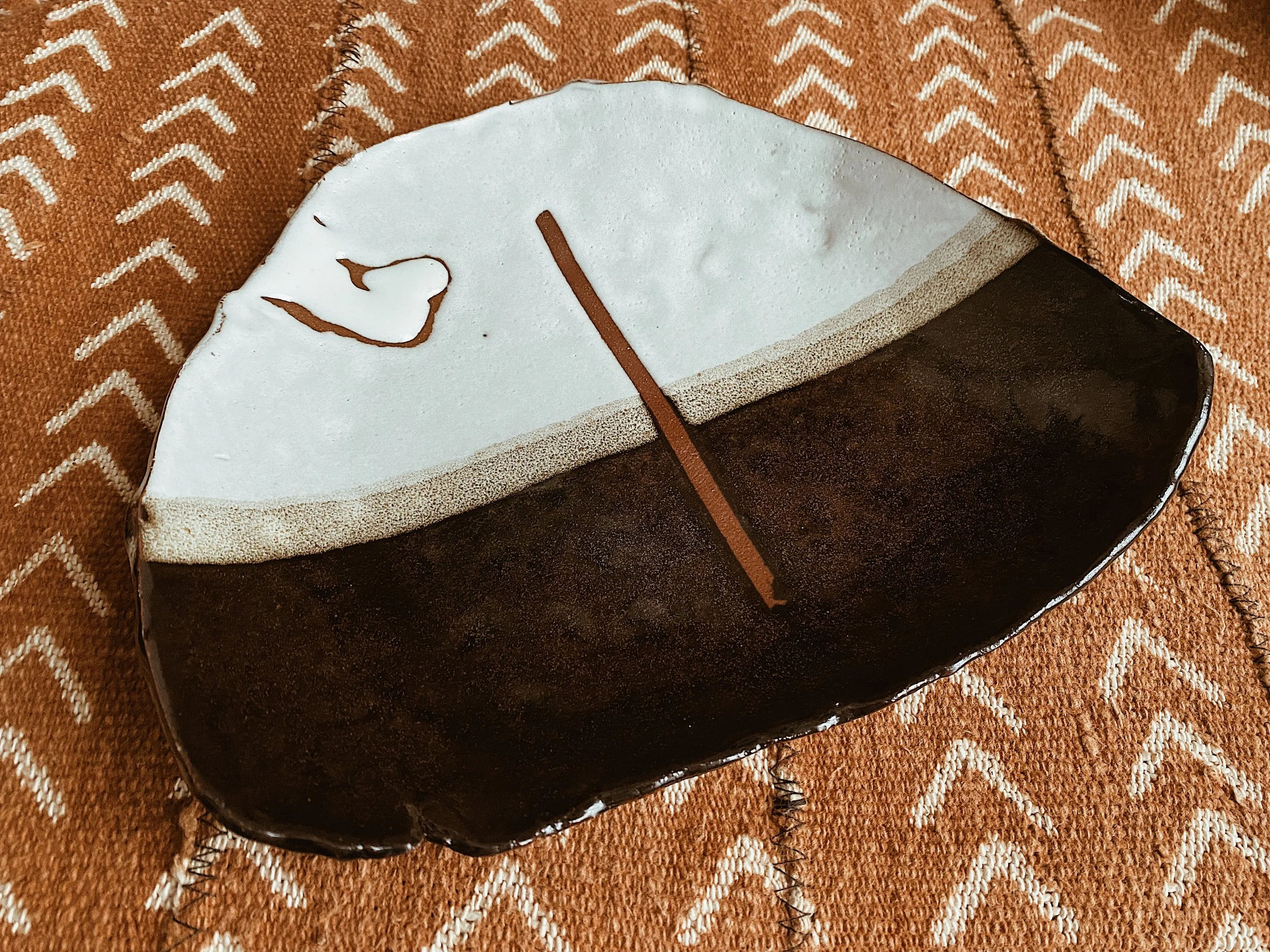 Fruit Platter | Day & Night Striped Dishes