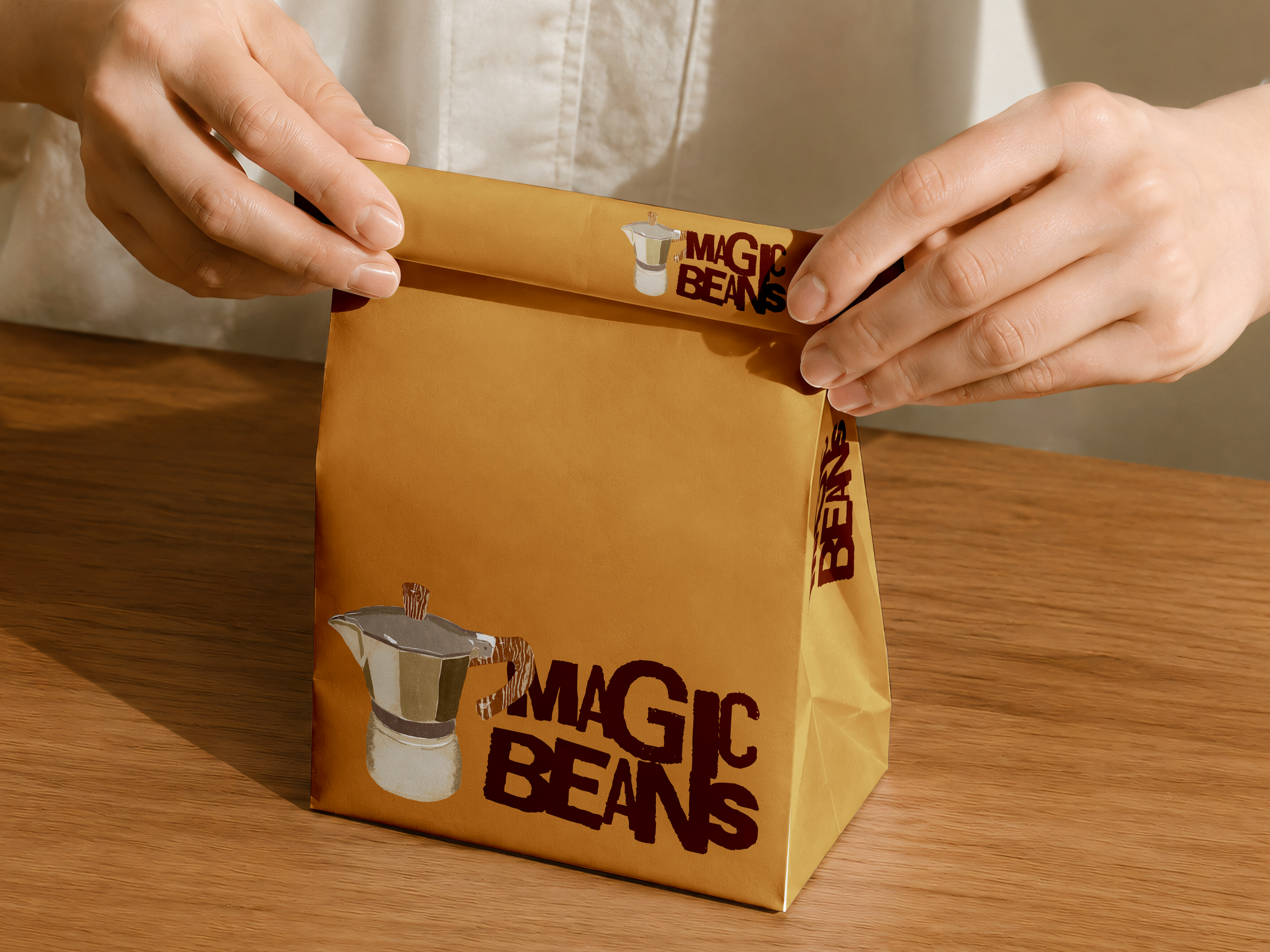 PACKAGING: Magic Beans Coffee