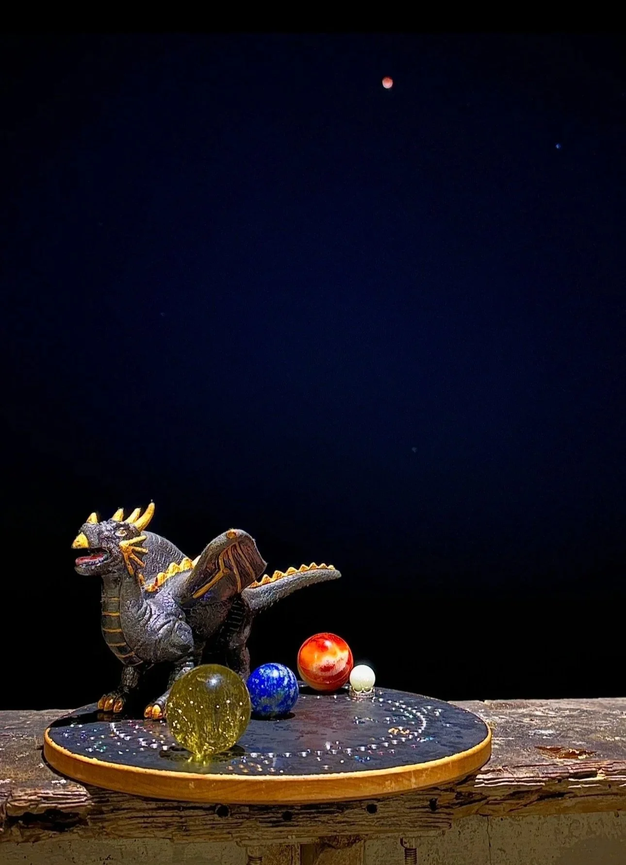 Title: Lunar Eclipse with Regulus