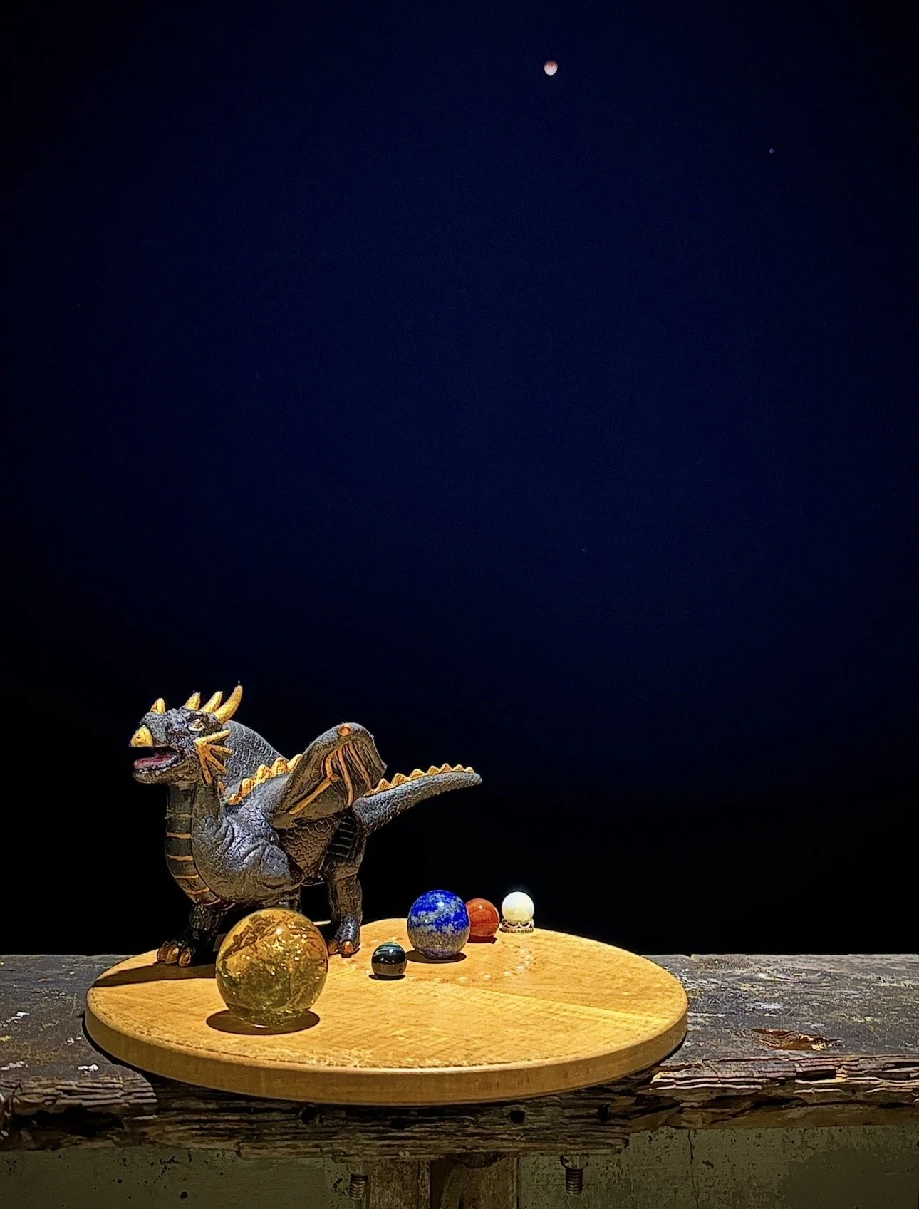 Title: Lunar Eclipse with Regulus