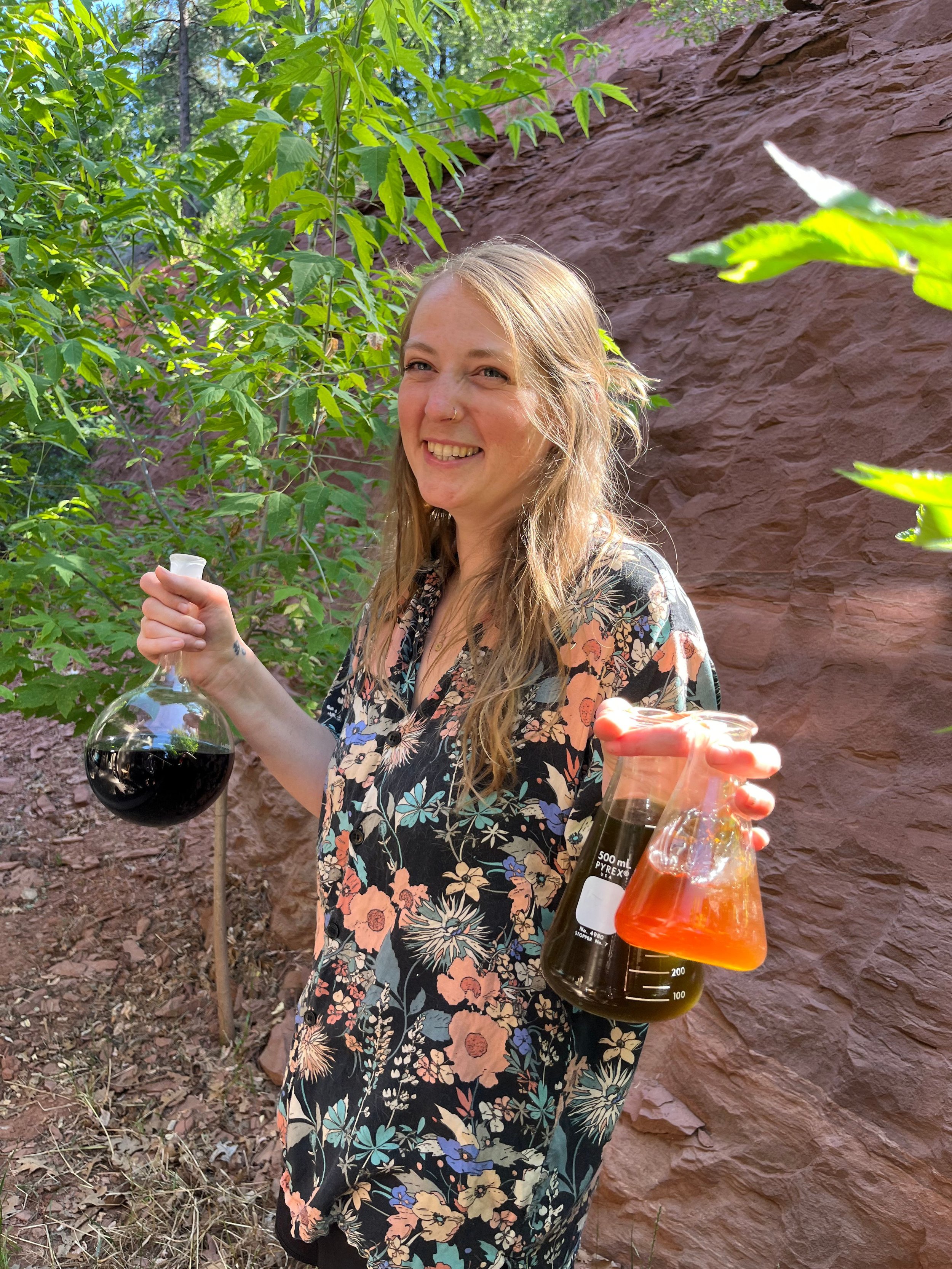 Spagyric Tinctures wholesale options available. Spagyric medicine which is herbal, coastal, mineral and animal are available today with a portion of profits being donated to environmental causes. This is an image of Maureen, or Mo, Judith