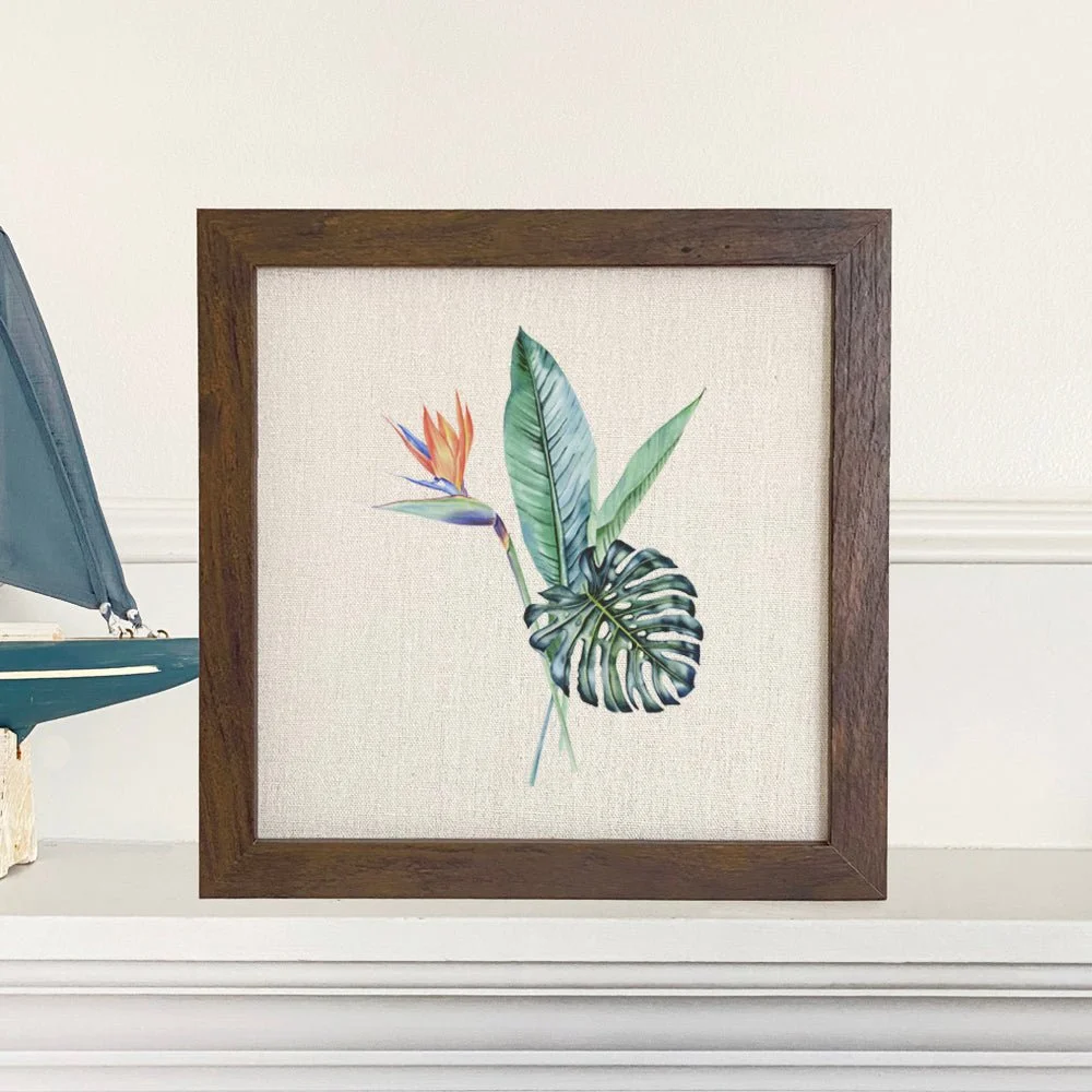 Tropical Plants - Framed Sign