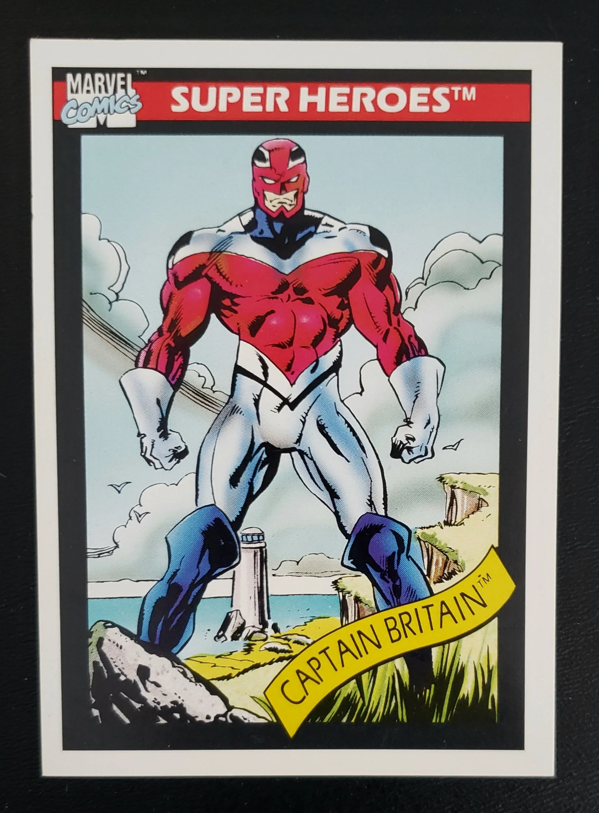 1990 Impel Marvel Universe Trading Cards - Super Heroes - Captain Britain #40