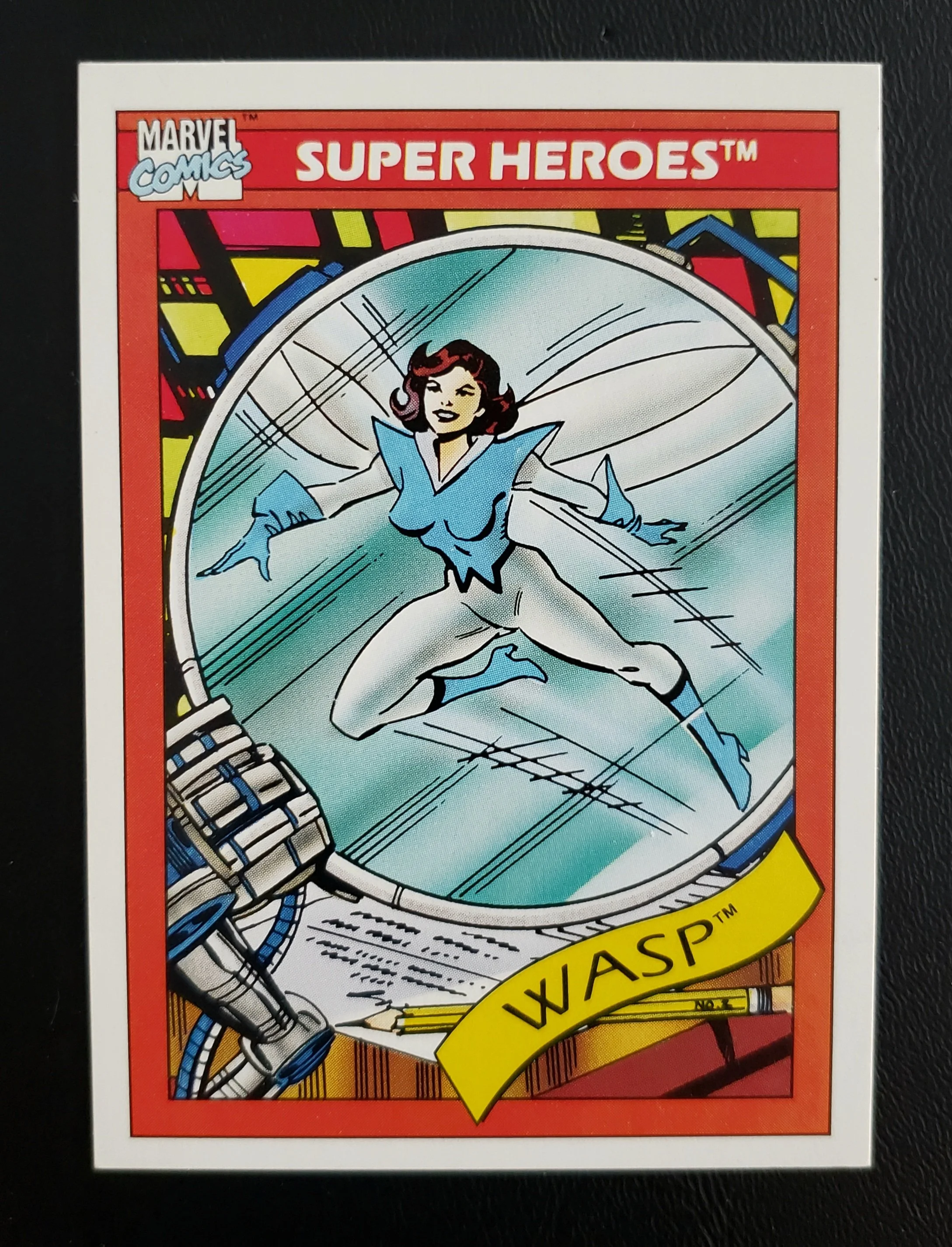 1990 Impel Marvel Universe Trading Cards - Super Heroes - Wasp - #51