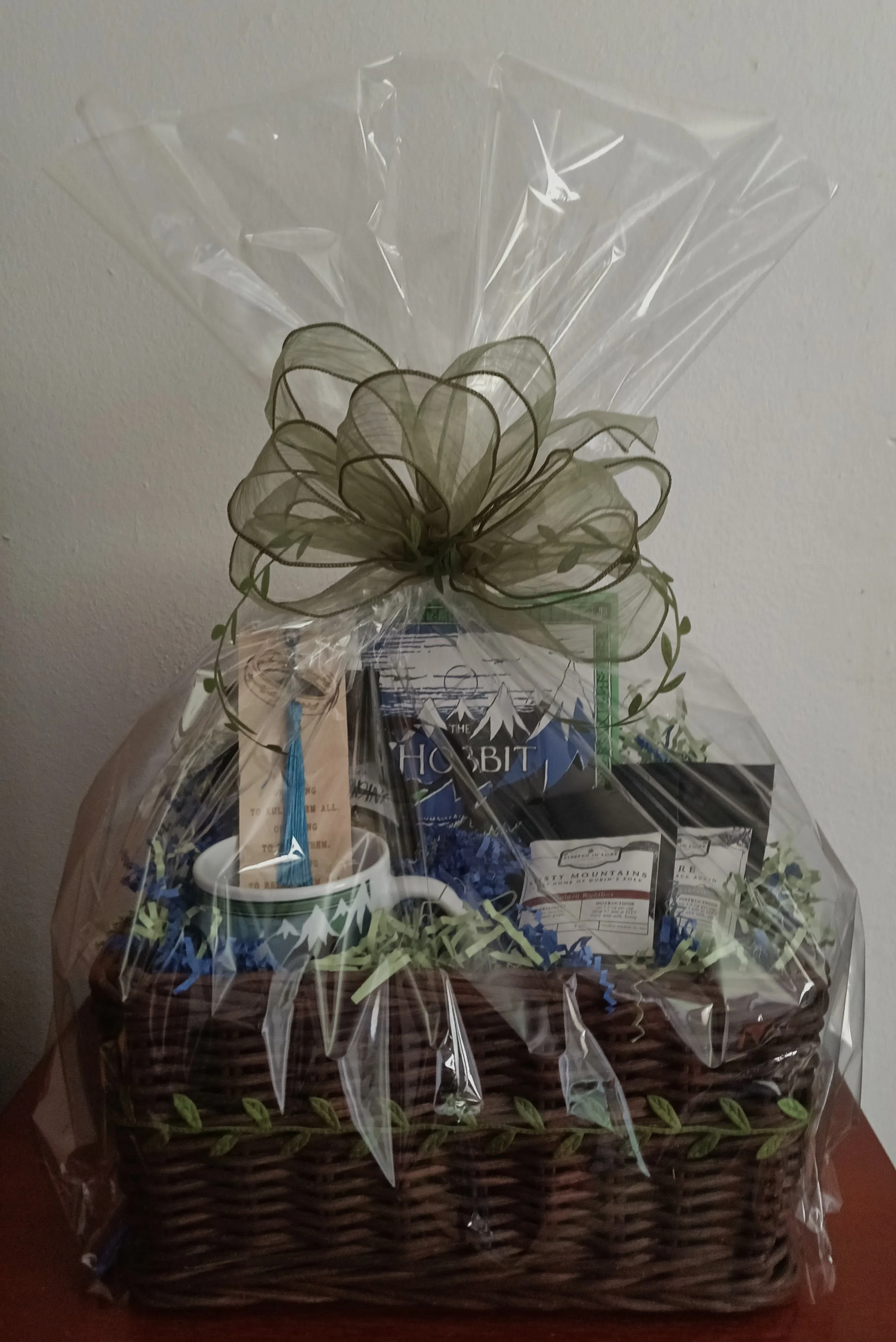 There And Back Again Book Basket Featuring The Hobbit