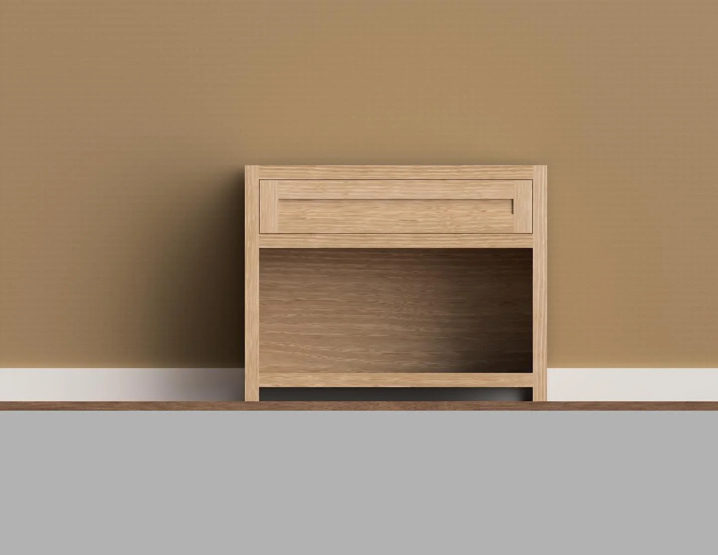 I’ve made a family!! Here’s two smaller iterations of the “Willow” modern built in. A small end table and a dining side board. What piece should I design next? #custom #custommade #smallbusiness #wood #woodworking #woodwork #w