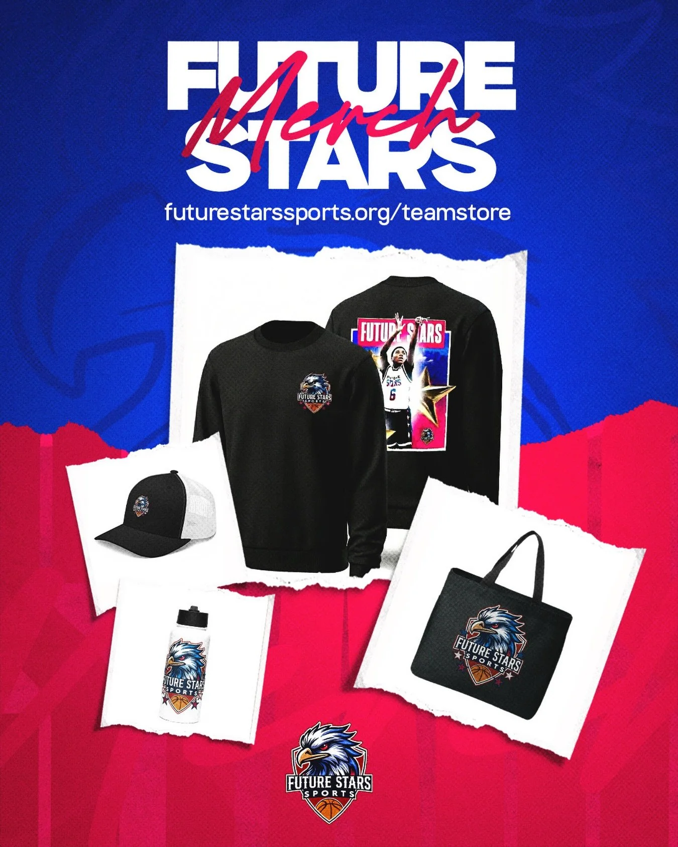🚀 Gear up, Future Stars! Our new merch shop is LIVE 🌟 Grab your gear and shine bright on and off the field! 

Powered by @fandmedia 
#FutureStarsMerch #FutureStarsSports