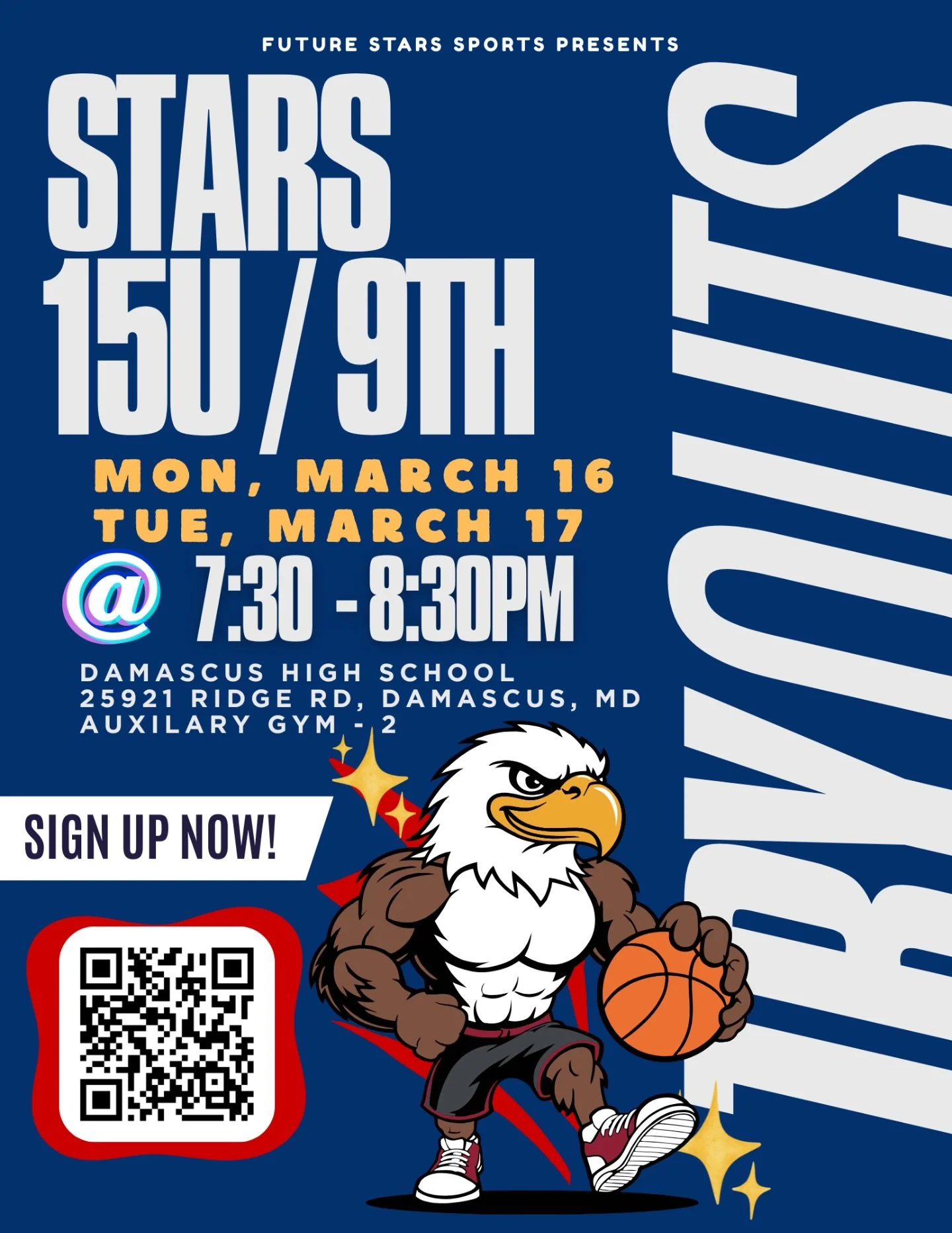 🏀 15U / 9th Grade Boys TRYOUTS 🏀
The Future Stars Falcons are looking for hungry, competitive 15U / 9th Grade players ready to work and represent this season. 

If you&rsquo;re serious about improving your game, competing, and playing with a strong