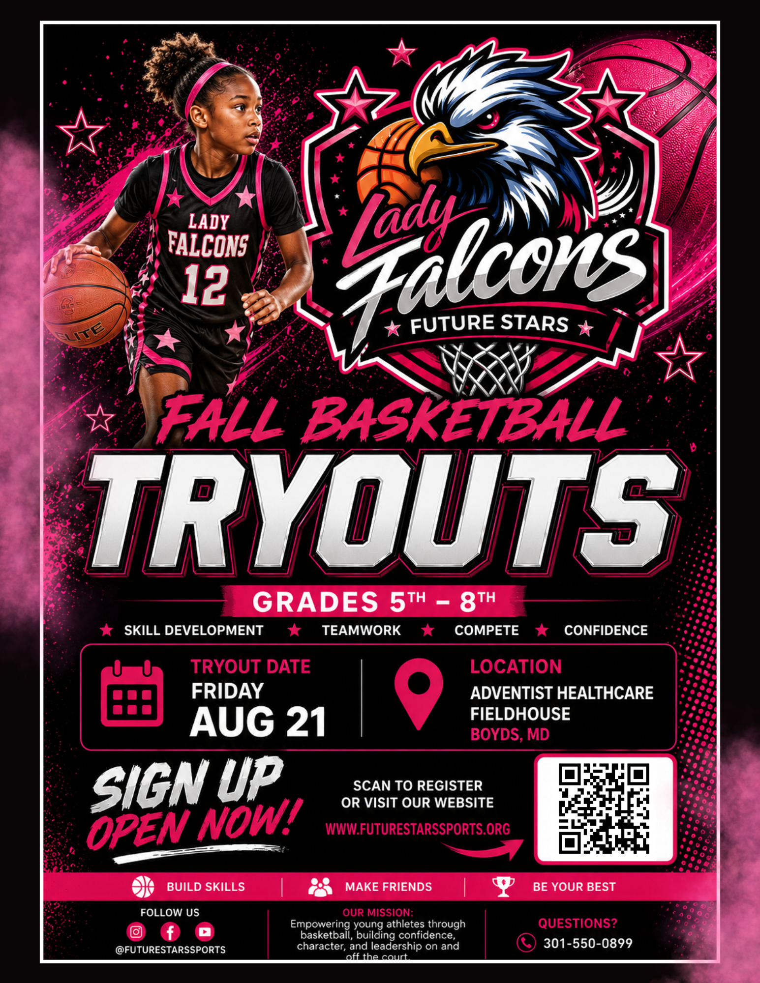 Lady Falcons Tryout Flyer.png