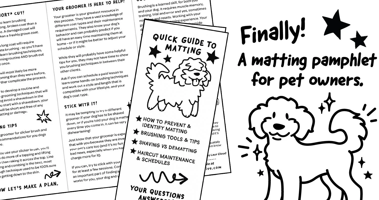 Download our Free Matting Guide (for Grooming Salons)