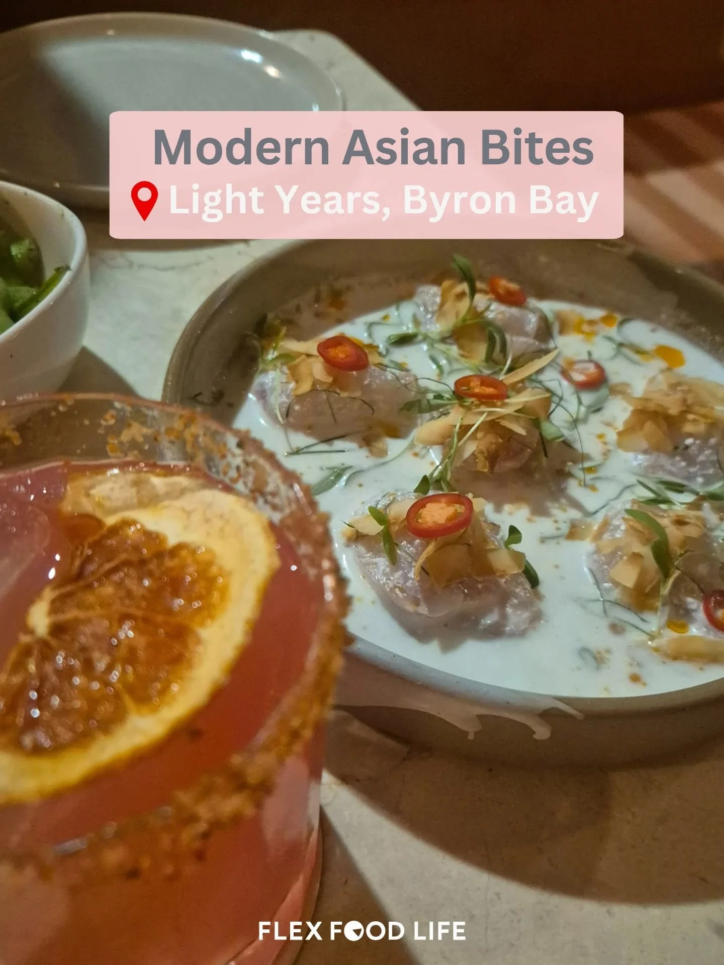 Emily and I made a reservation for @lightyearsasiandiner a week before we arrived because we knew this was a must-visit in Byron and honestly&hellip; I get why people rave about it!

The space is beautiful but not try-hard. Relaxed but still so much 