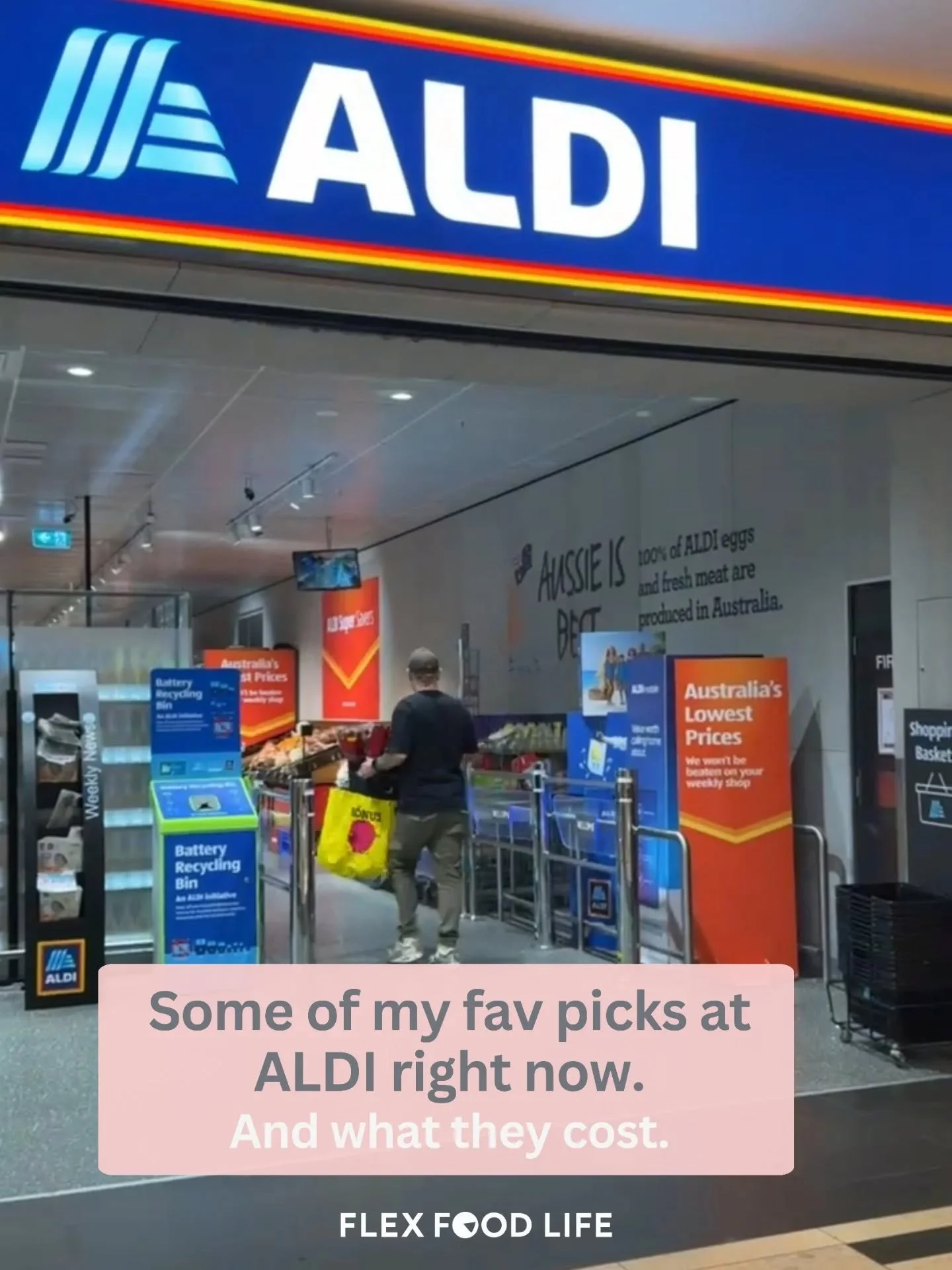 A few of my favourite go-to ALDI buys that don&rsquo;t blow the budget.

Not a &ldquo;perfect&rdquo; trolley.
Not a restrictive one either.

Just foods I actually enjoy.

ALDI has everyday low prices all year round across pantry staples, fresh produc