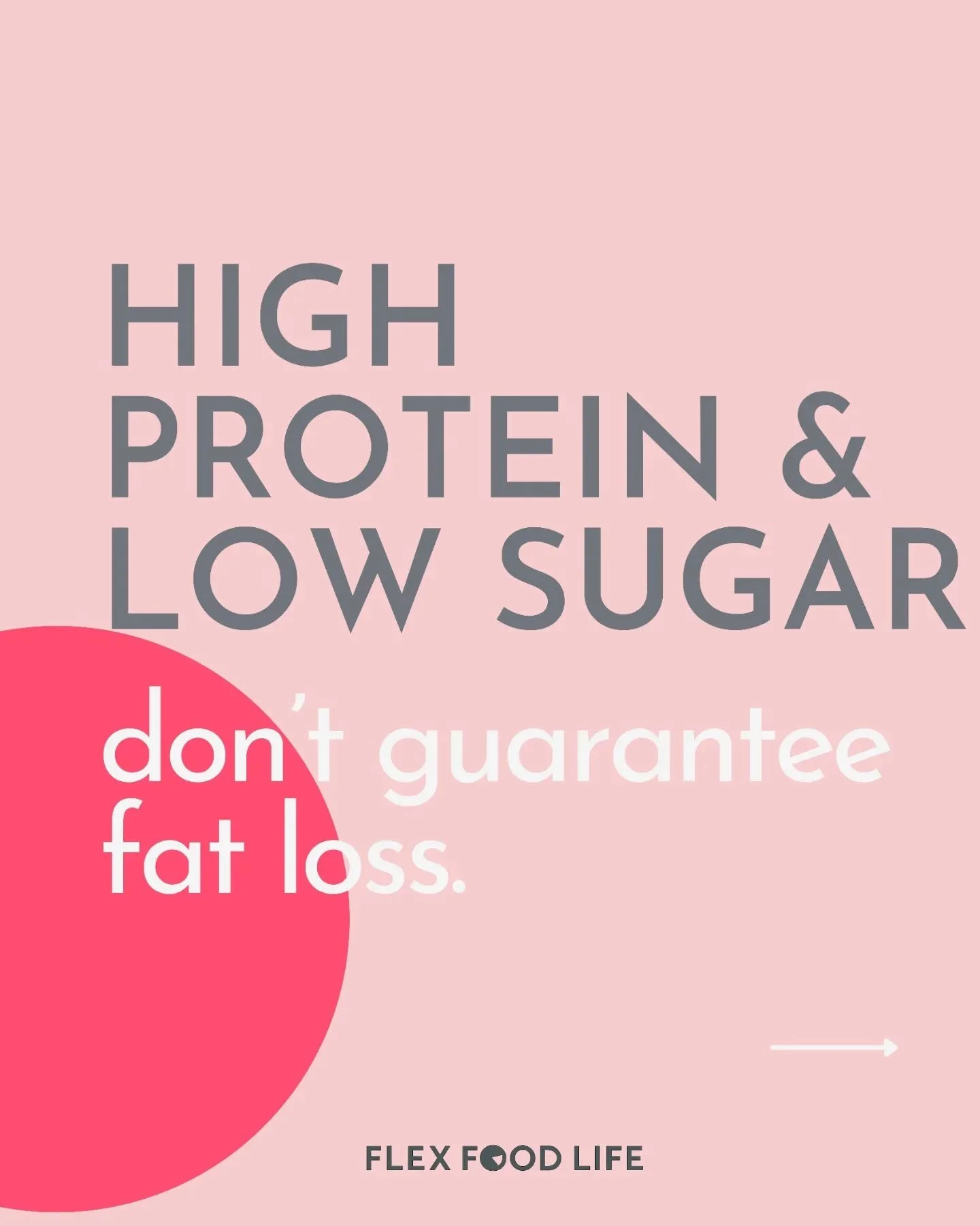High protein and low sugar aren&rsquo;t the problem.

Relying on them without knowing your daily targets is.

I see this constantly when I review food diaries. 👀

There&rsquo;s a protein yoghurt.
A low sugar snack.
A &ldquo;healthy&rdquo; swap.

But