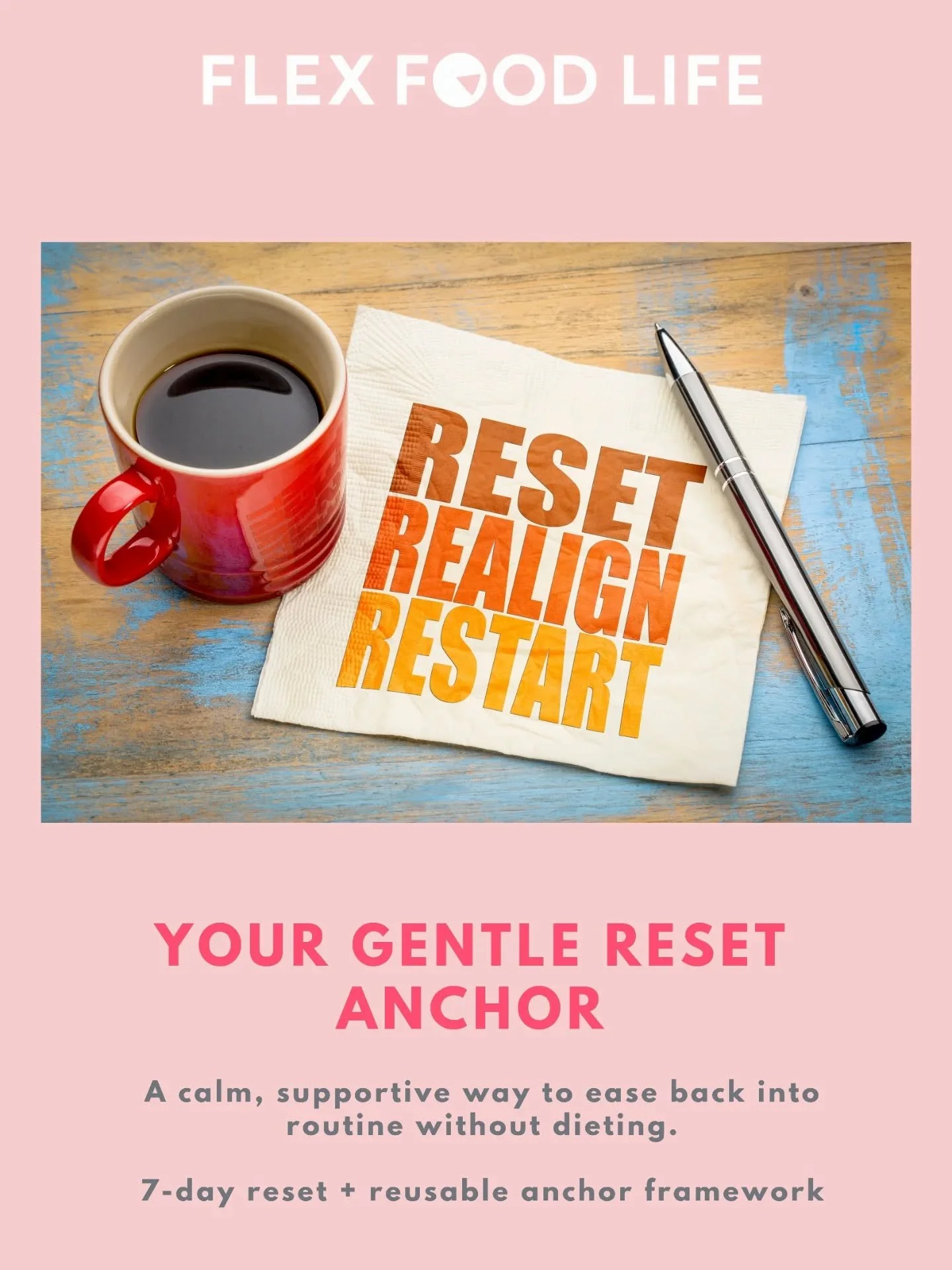 You don&rsquo;t need to wait for Monday.

And you definitely don&rsquo;t need to wait for another January.

If things feel a bit off right now, this is for you.

𝗧𝗵𝗲 𝗚𝗲𝗻𝘁𝗹𝗲 𝗥𝗲𝘀𝗲𝘁 𝗔𝗻𝗰𝗵𝗼𝗿 𝗶𝘀 𝗻𝗼𝘄 𝗹𝗶𝘃𝗲.

A simple 7-day reset 