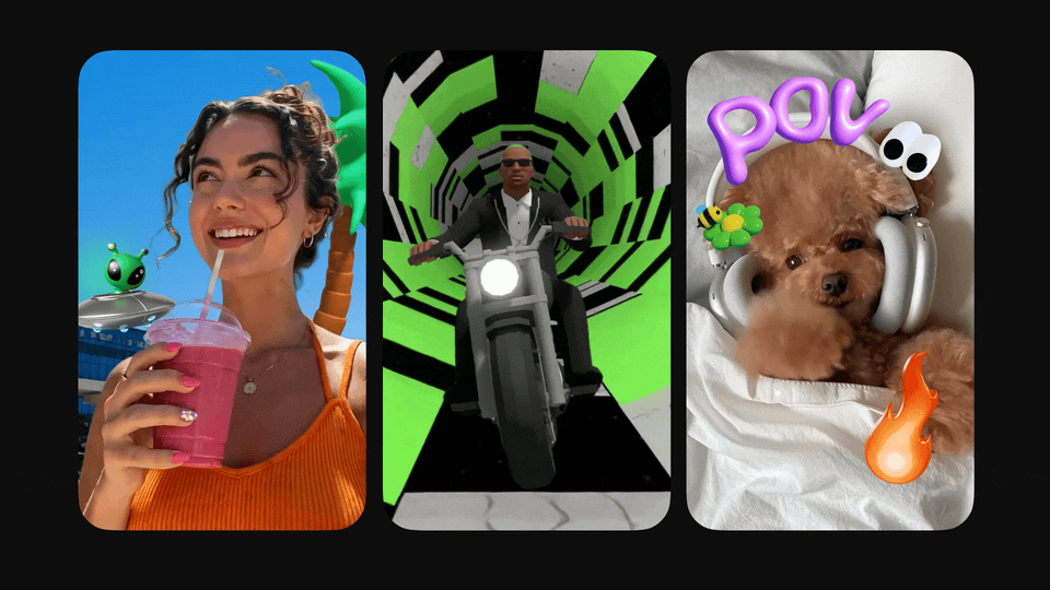  Staggered timing highlights the continuous flow of AI-generated content