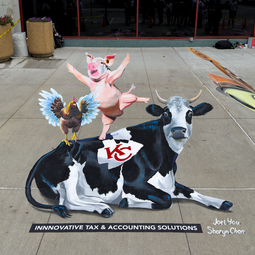 25.09.01 
"KC BBQ Dance" 
With Joel Yau 
Kansas City Chalk & Walk 
Kansas City, Mo 
10' x 22'