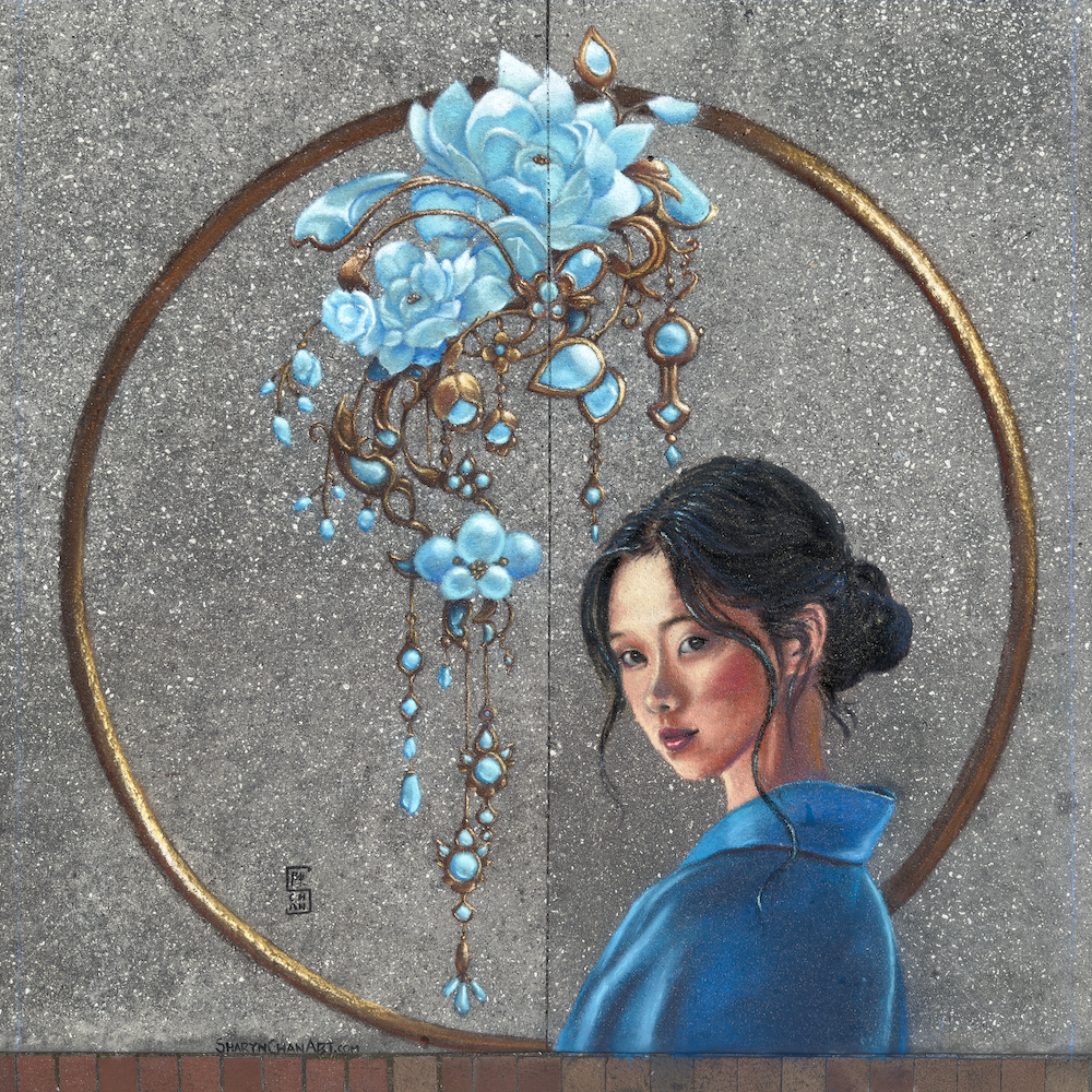 26.03.22 
“Filigree Girl” 
Bloom N Chalkfest 
Safety Harbor, Florida 
8’ x 8’