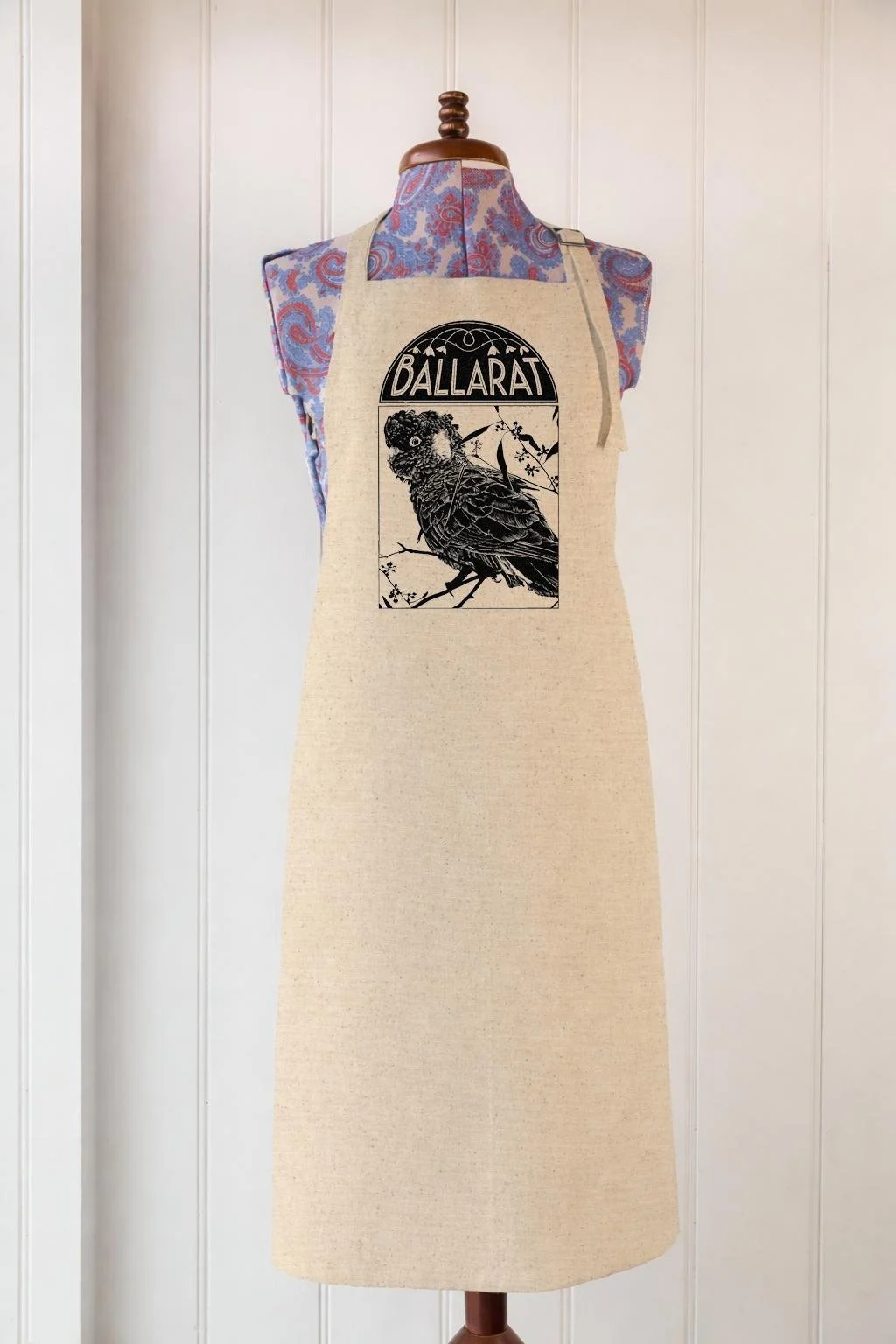 Ballarat Black Cockatoo Organic Cotton Aprons.jpeg