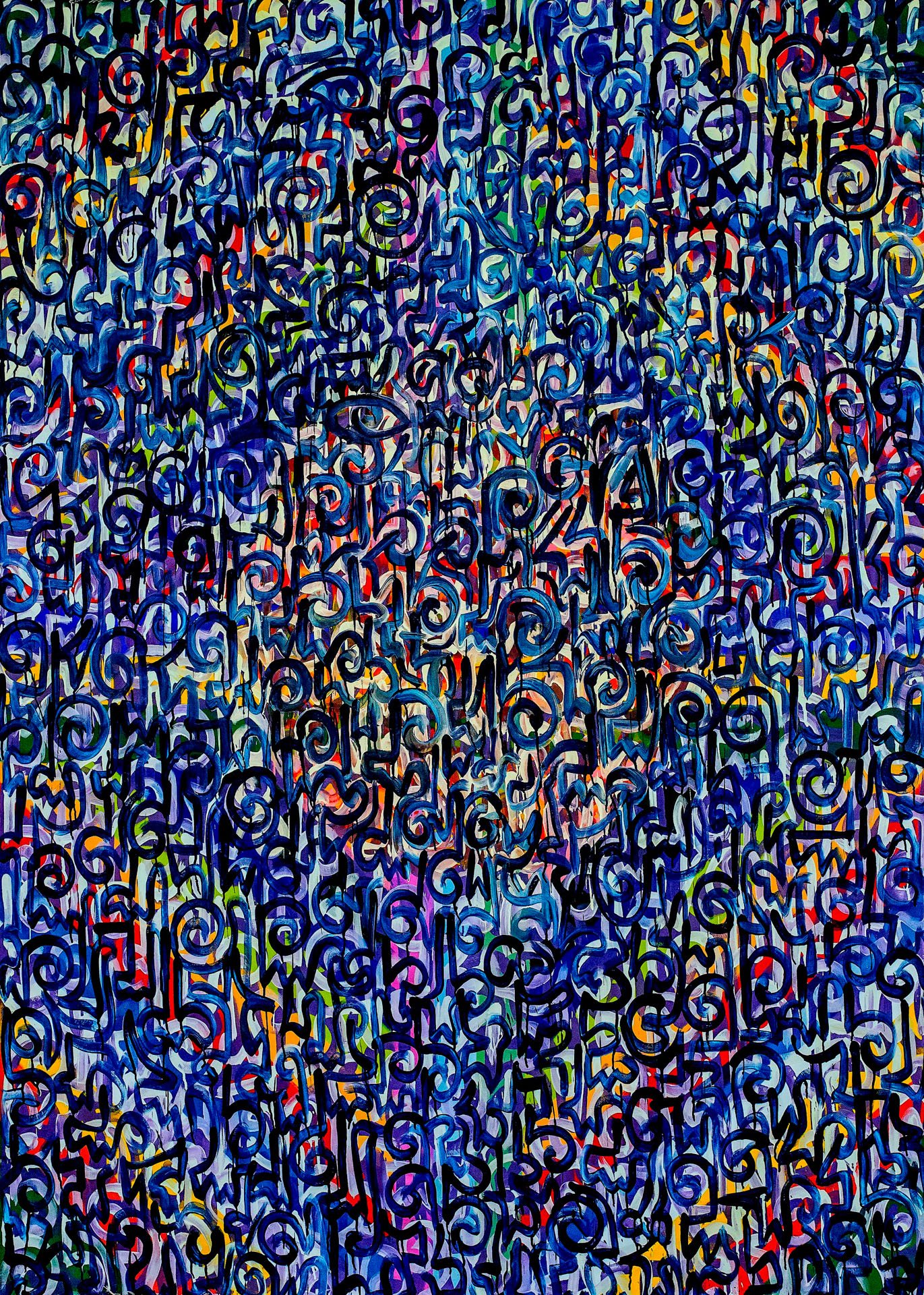 In The Valley Of Forgiveness | 2020 | Acrylic on canvas | 64 x 91 in.