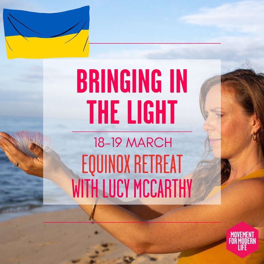🔻STAND FOR PEACE 🔻 &bull; @movementformodernlife Support Ukraine and help to spread a little light in the world in our next Home Yoga Retreat with me @lucy_mccarthy_yoga.​​​​​​​​
​​​​​​​​
This retreat is suitable for everyone, no matter your yoga e