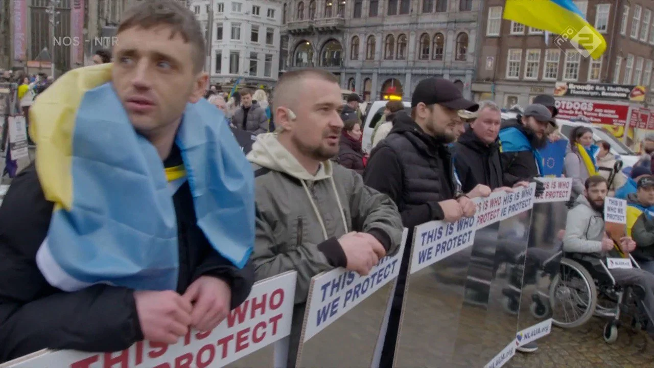 Gathering in Amsterdam for a peaceful march and symbolic demonstration