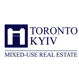 Logo for Toronto KYIV Mixed-Use Real Estate with a stylized bridge icon.
