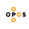 Four small orange rings arranged in a pattern on a white background.